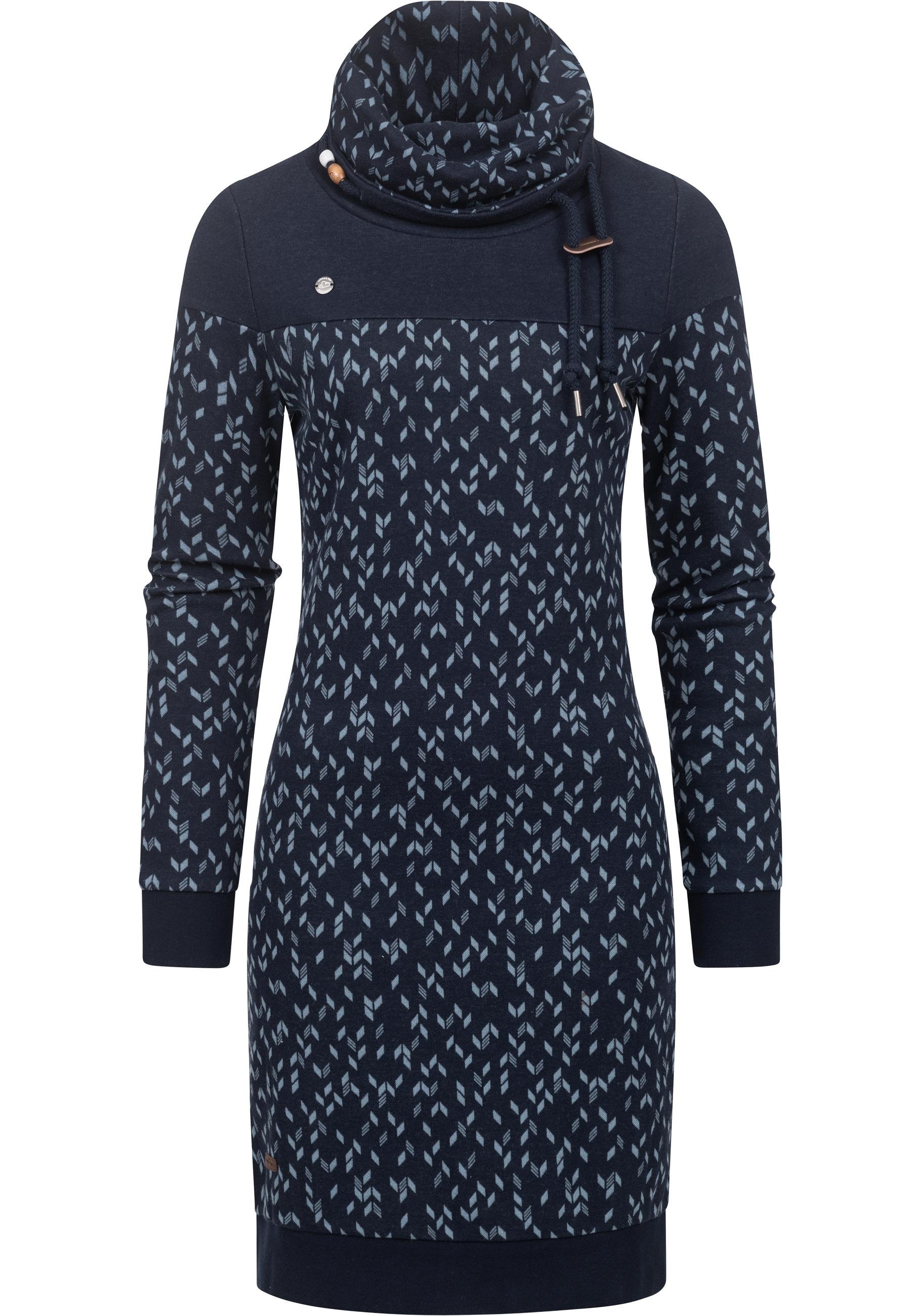 Ragwear Sweatkleid "Chloe Dress" Ohne Taschen stylisches Langarmkleid mit E günstig online kaufen