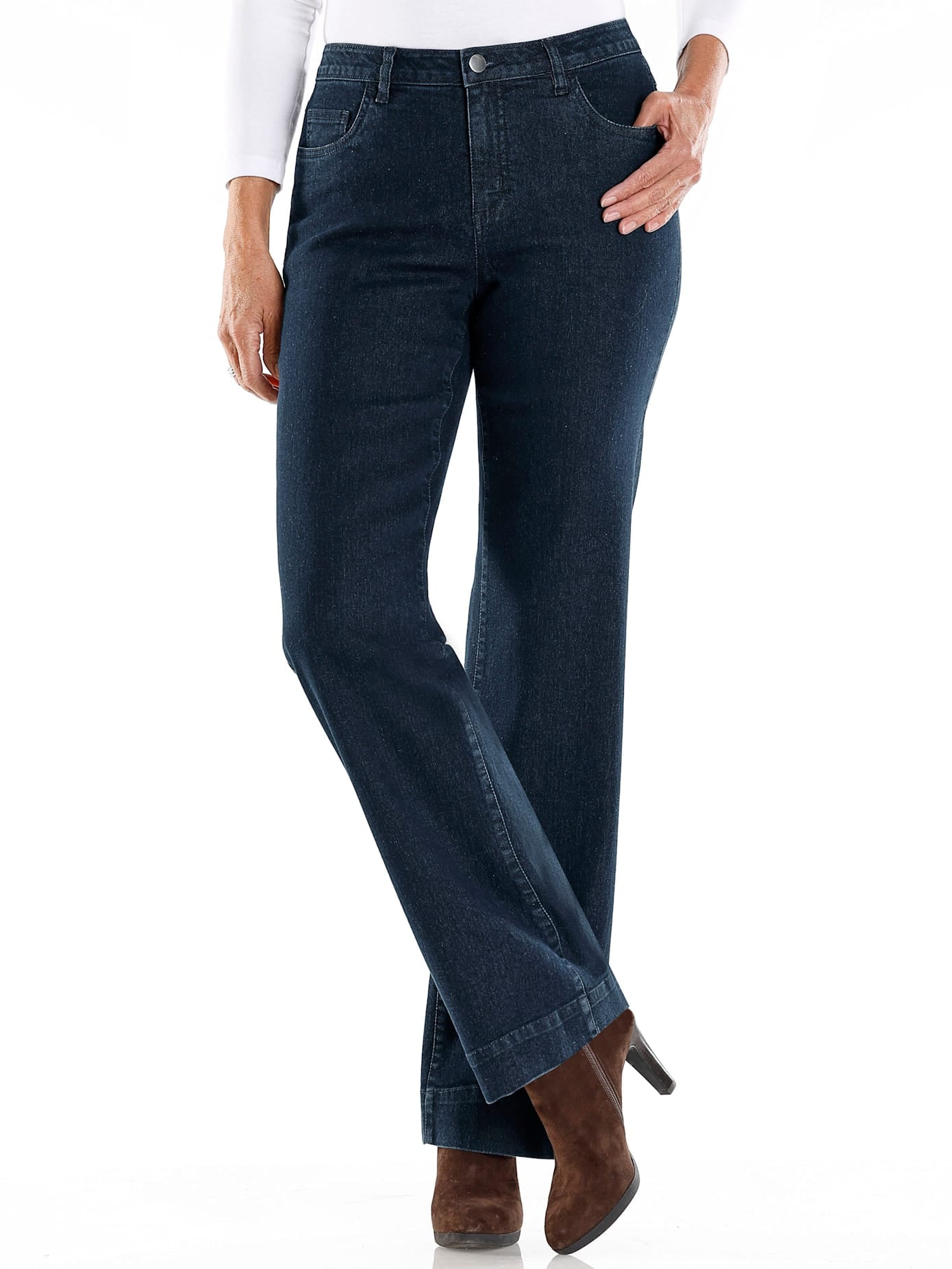 Classic Basics Women's Jeans Dark Blue 24 8