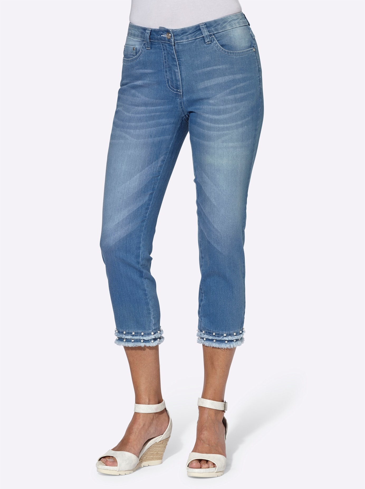 Inspirationen 5-Pocket-Jeans 1 Stk. tlg. günstig online kaufen