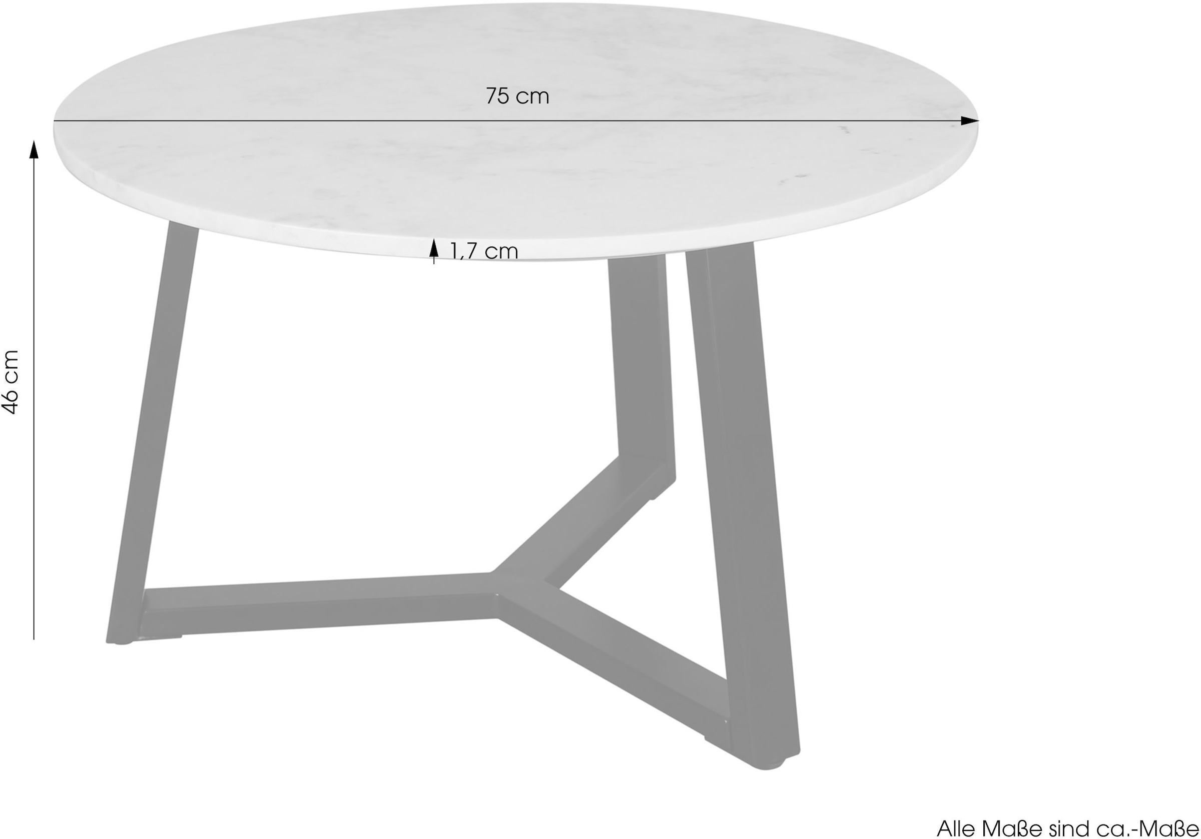 byLIVING Couchtisch »Cross«, (1 St.)
