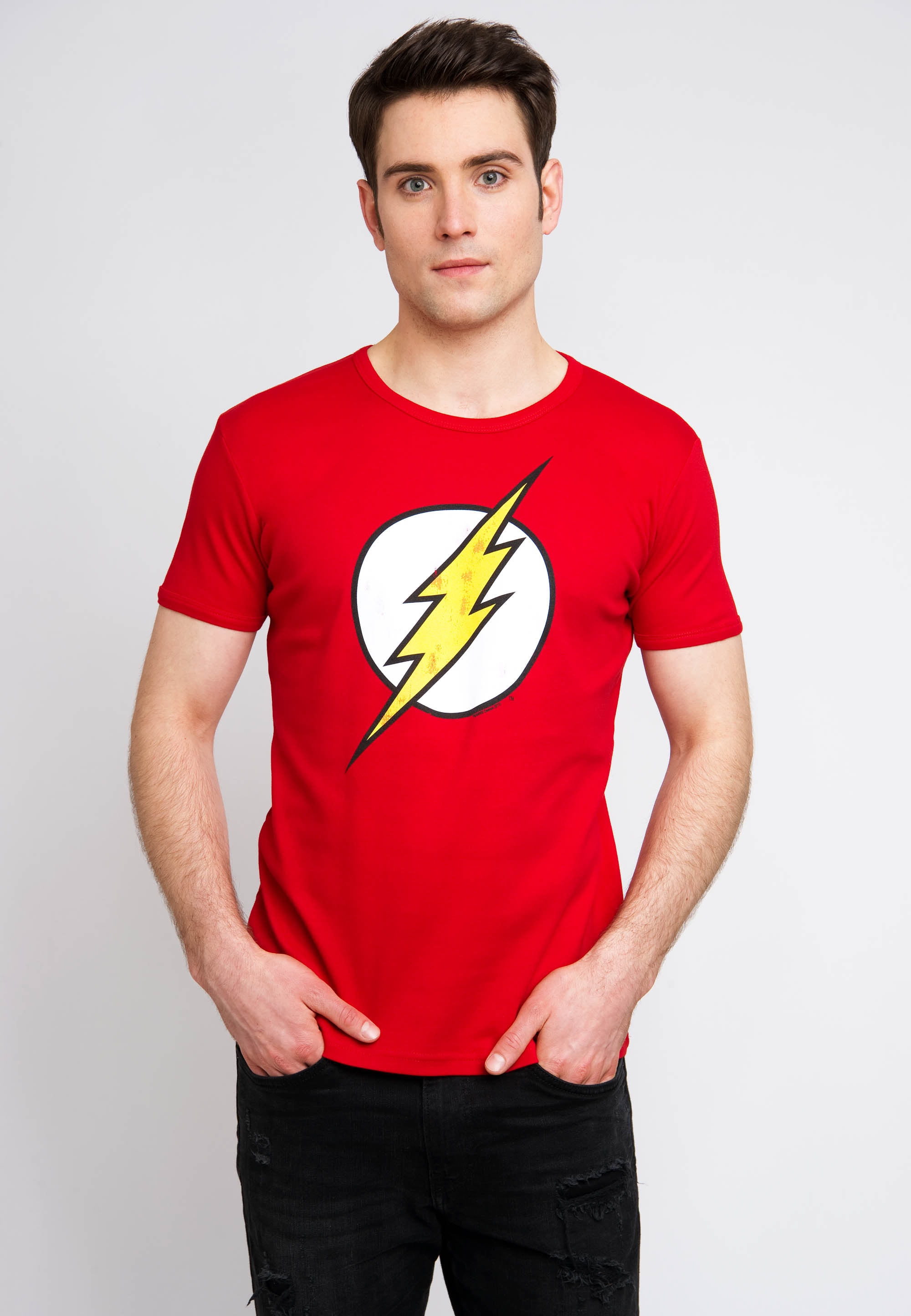 Logoshirt Marškinėliai »Flash« su Retro-Print