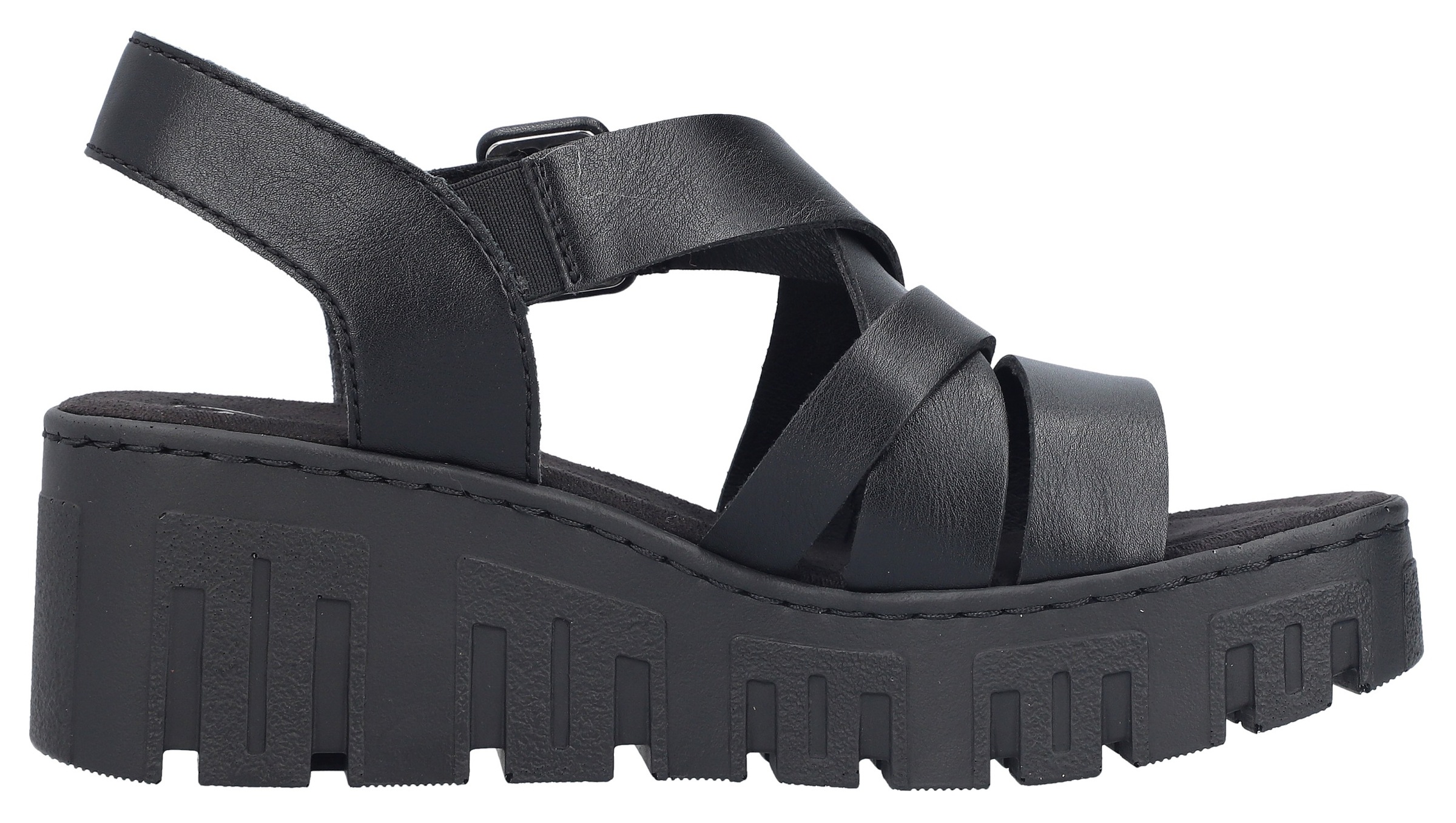 Rieker Plateausandaletten  Sommerschuh, Keilsandalette mit Klettverschluss