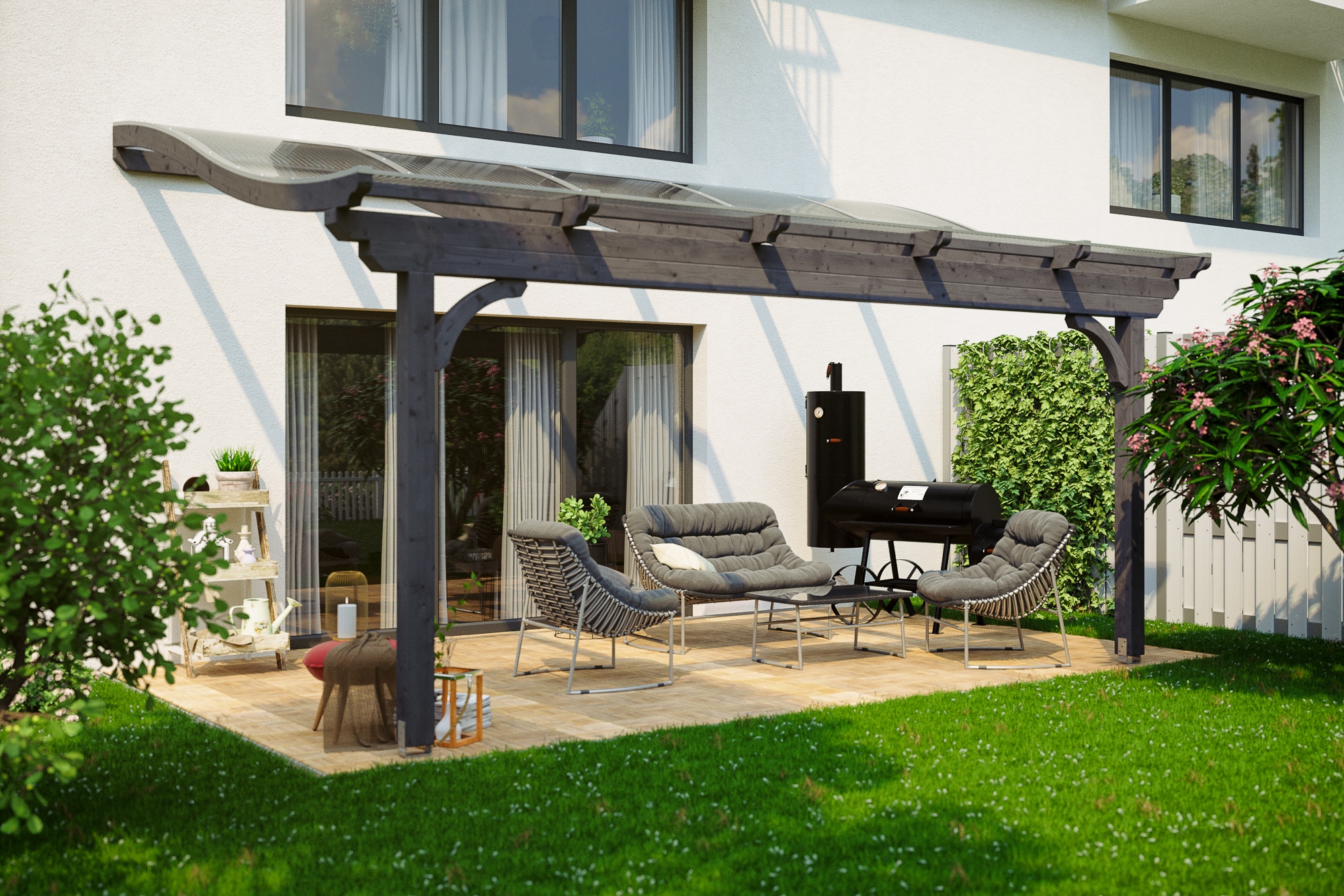 Skanholz Terrassendach »Verona«, Leimholz