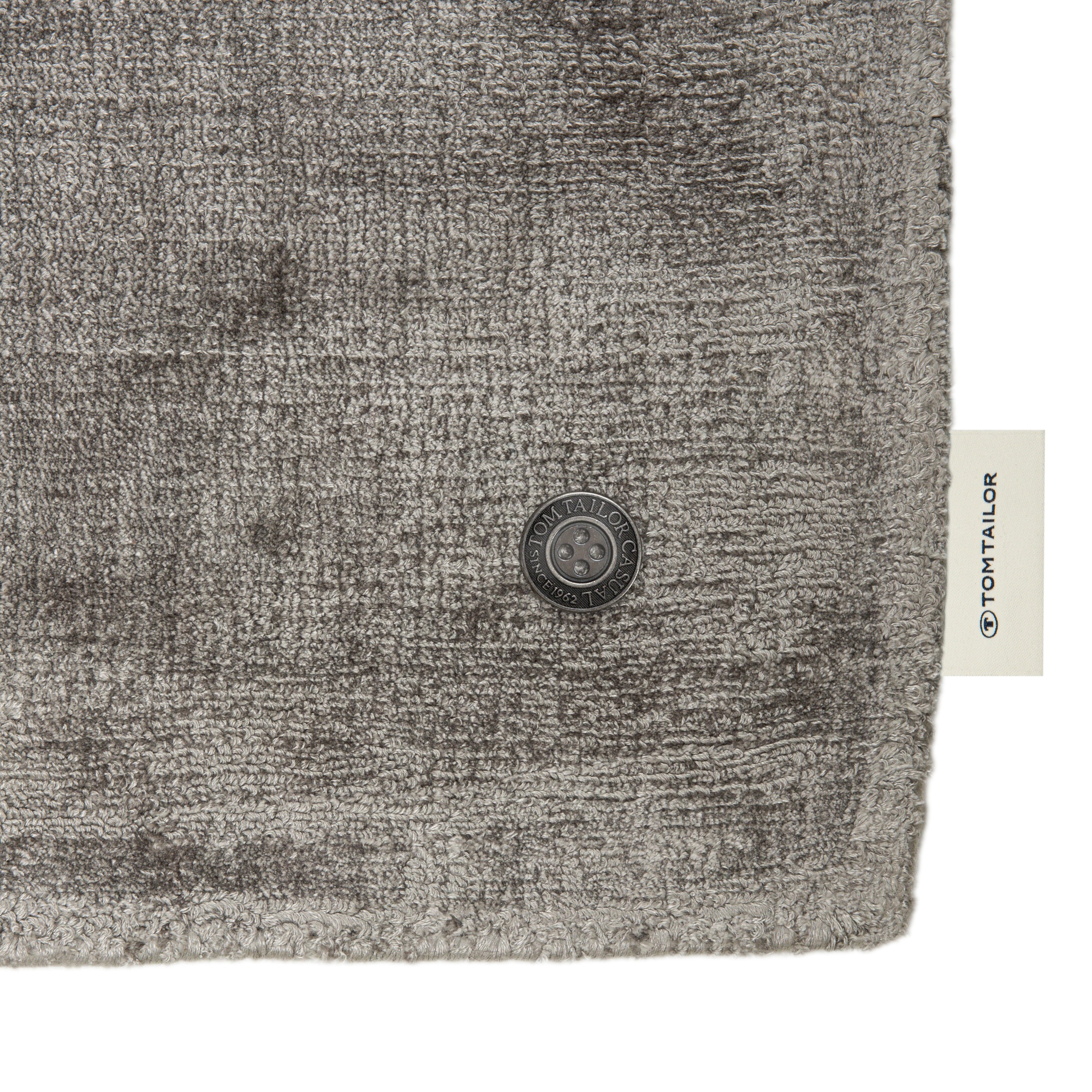 TOM TAILOR HOME Teppich »Shine uni«, rechteckig, 8 mm Höhe, Handweb Teppich, 100% Viskose, handgewebt, mit elegantem Schimmer