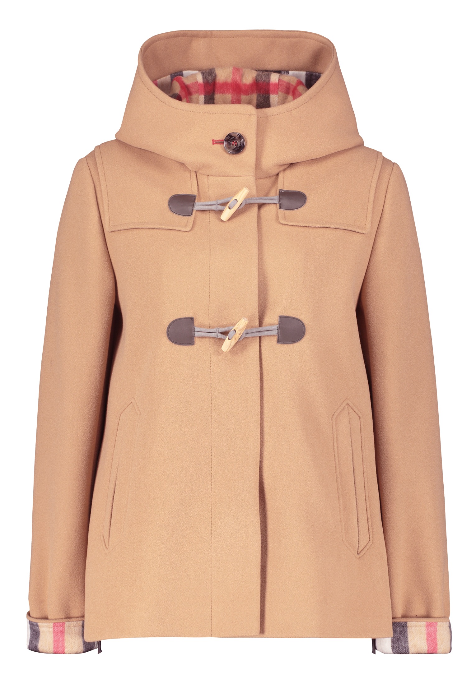 Amber & June Outdoorjacke »Amber & June Duffle-Jacke mit Kapuze«, mit Kapuze