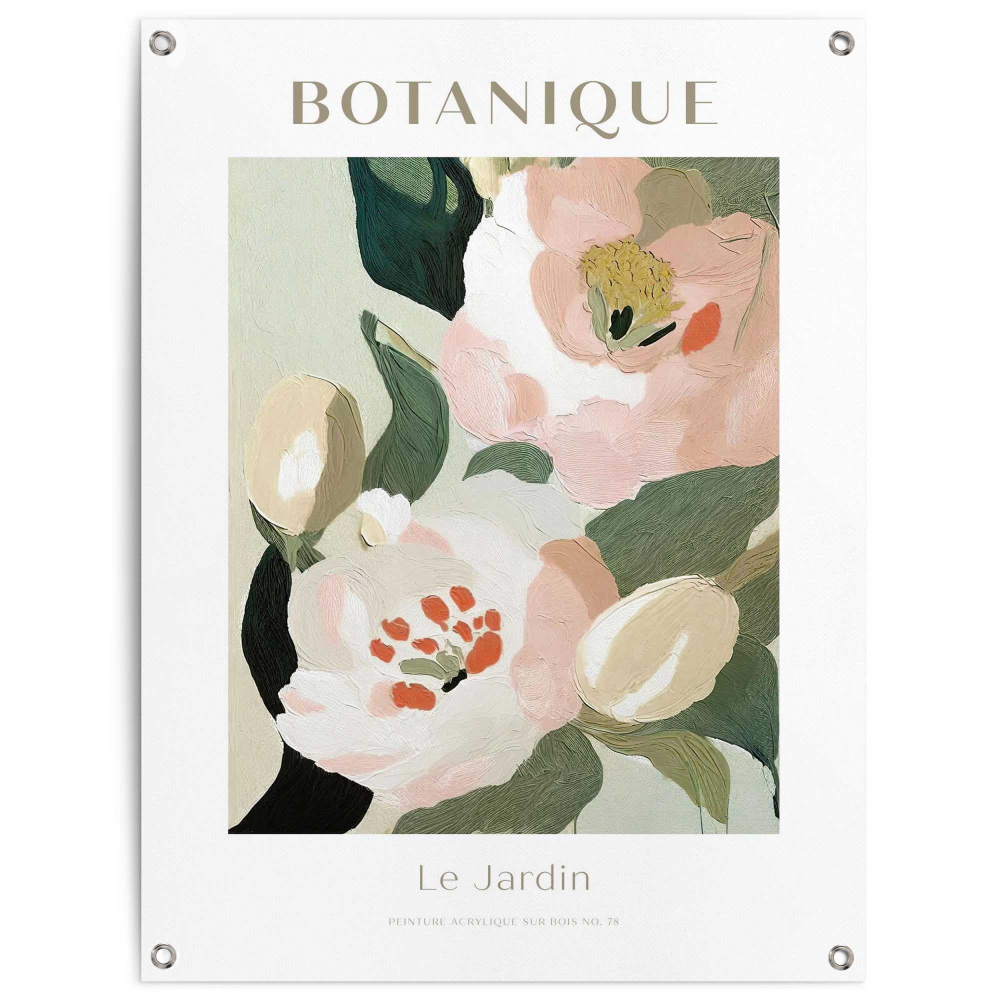 Reinders Poster "Botanique" Garten - Leinwand - Blumen und Pflanzen - 60x80 cm