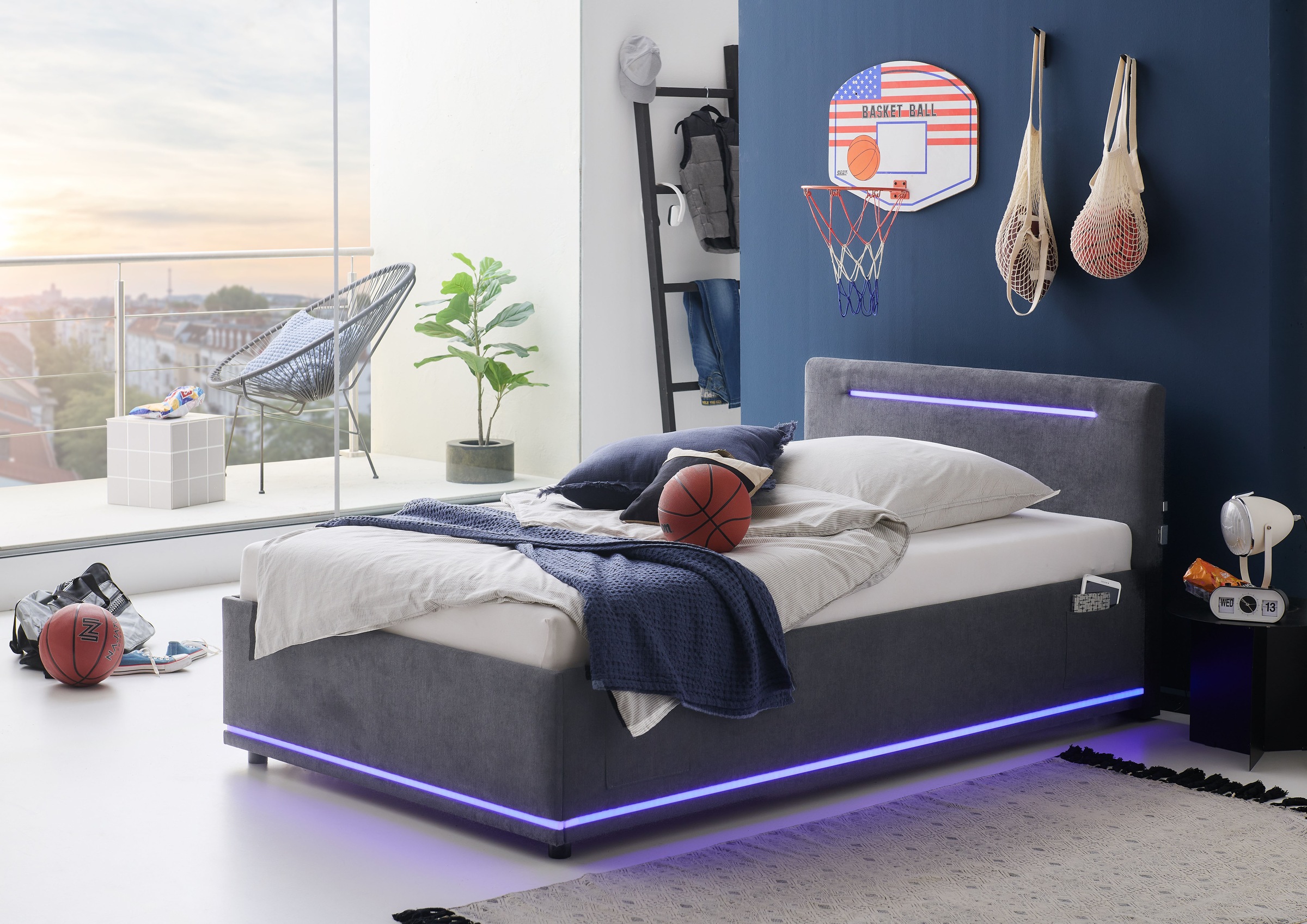 meise.möbel Polsterbett "CIRCLE inkl. LED-Beleuchtung & USB-Anschluss, wahl günstig online kaufen