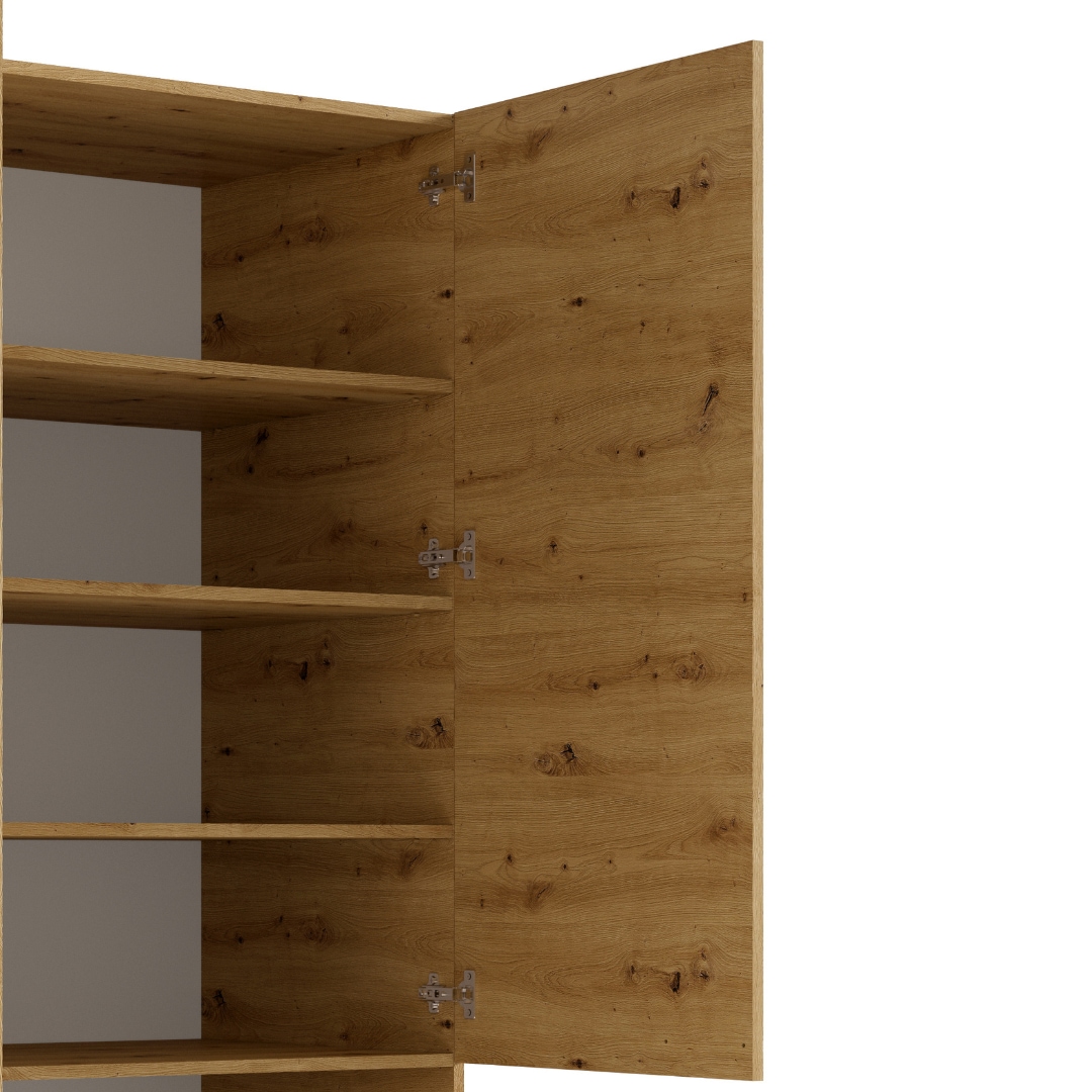 INOSIGN Kleiderschrank »Laredo Wäscheschrank komplette Innenausstattung, 158,3x200,5x55cm«, Garderobe mit mit offenem Fach, 3 Türen und 2 Schubladen, FSC
