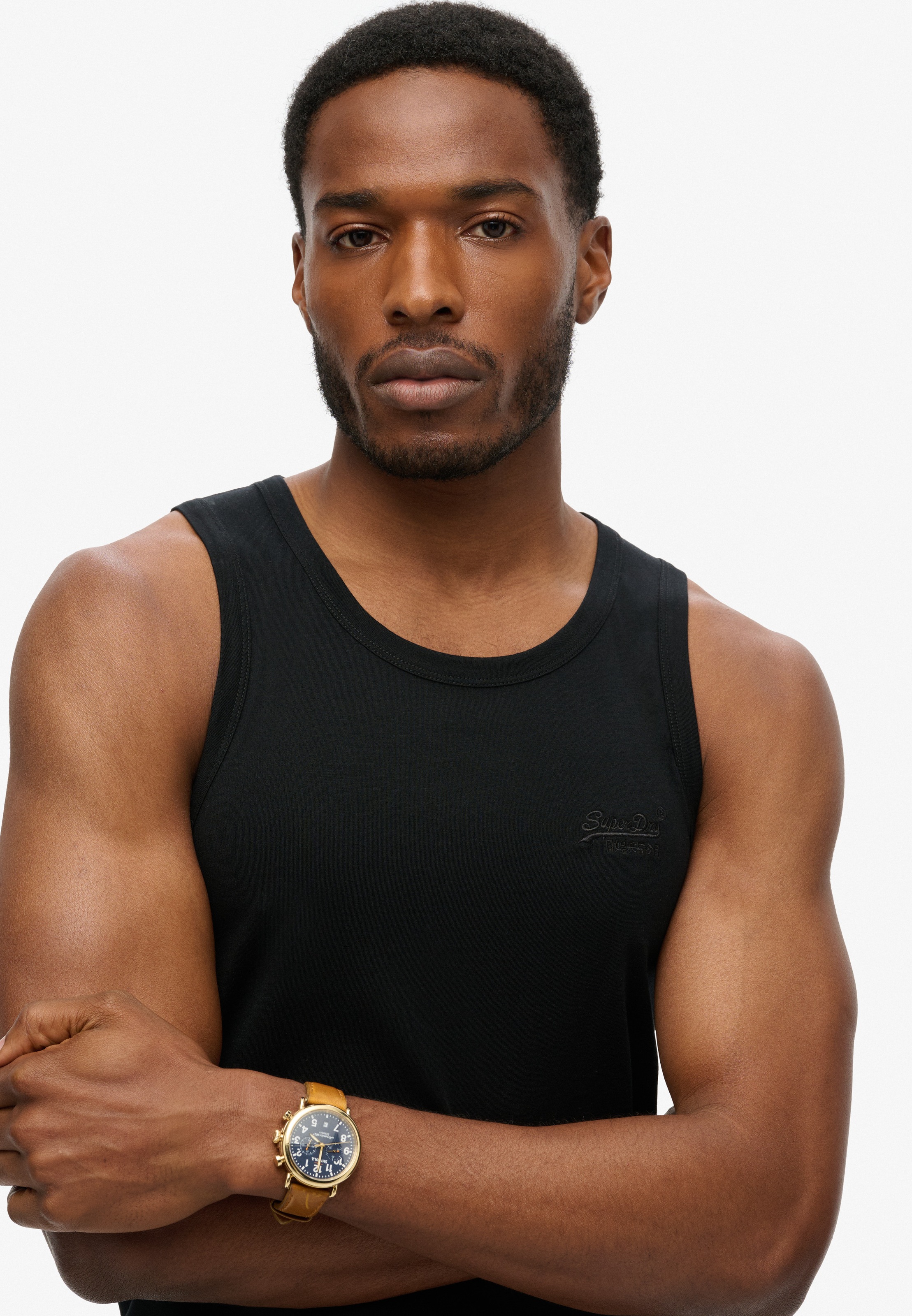 Superdry Essential Logo Vest UB Tank Top Black L 3