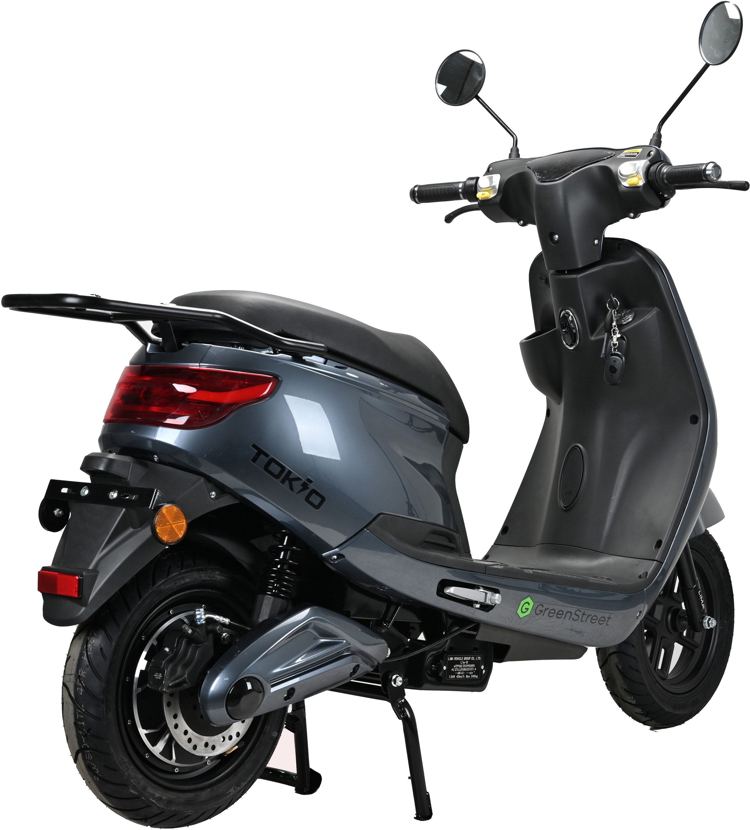 GreenStreet E-Mofaroller »Tokio 1500 W«, bis zu 60 km Reichweite, mit USB-Anschluss