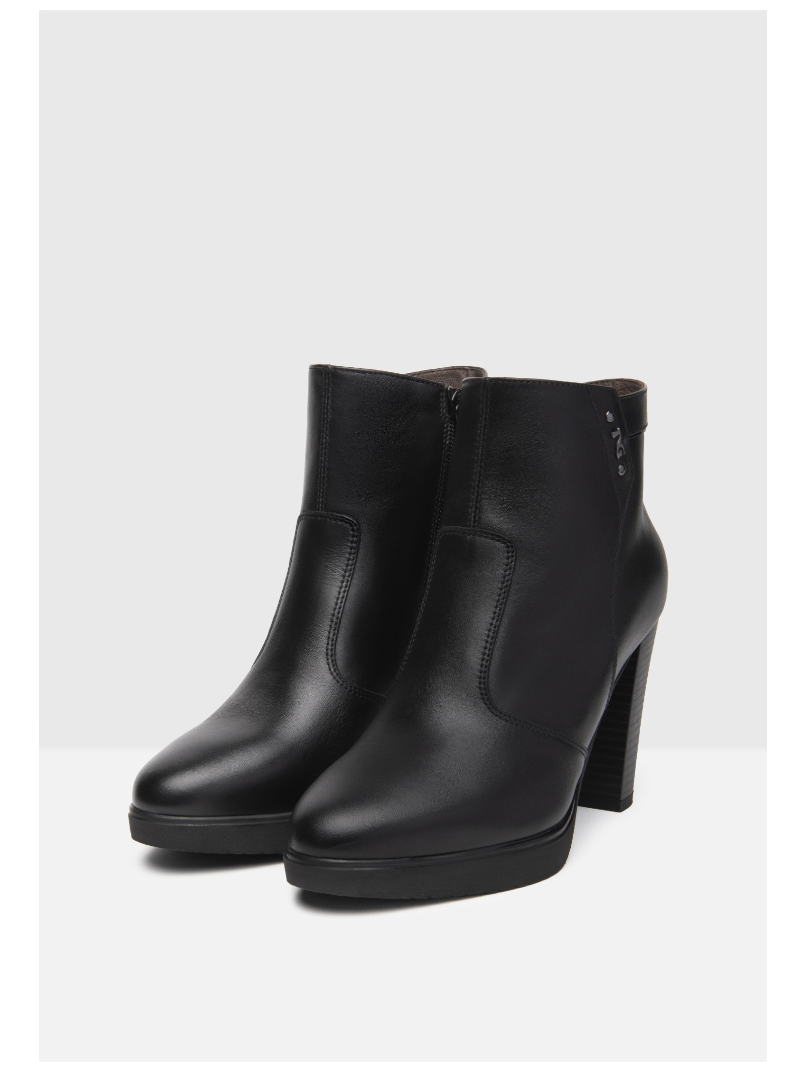 Nero Giardini High-Heel-Stiefelette »Nero Giardini Stiefelette Leder/Synthetik«