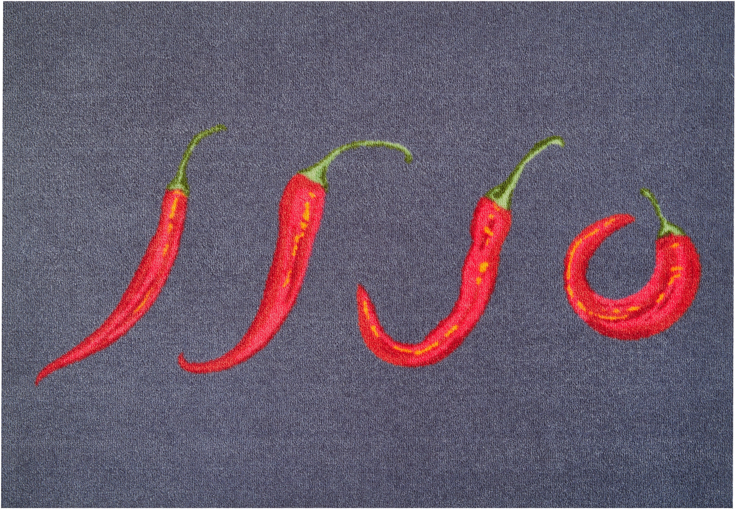 Grund Fußmatte »Hot Chili«, rechteckig, Rechnung Motiv Chilis, den waschbar, auf Schmutzfangmatte, | BAUR