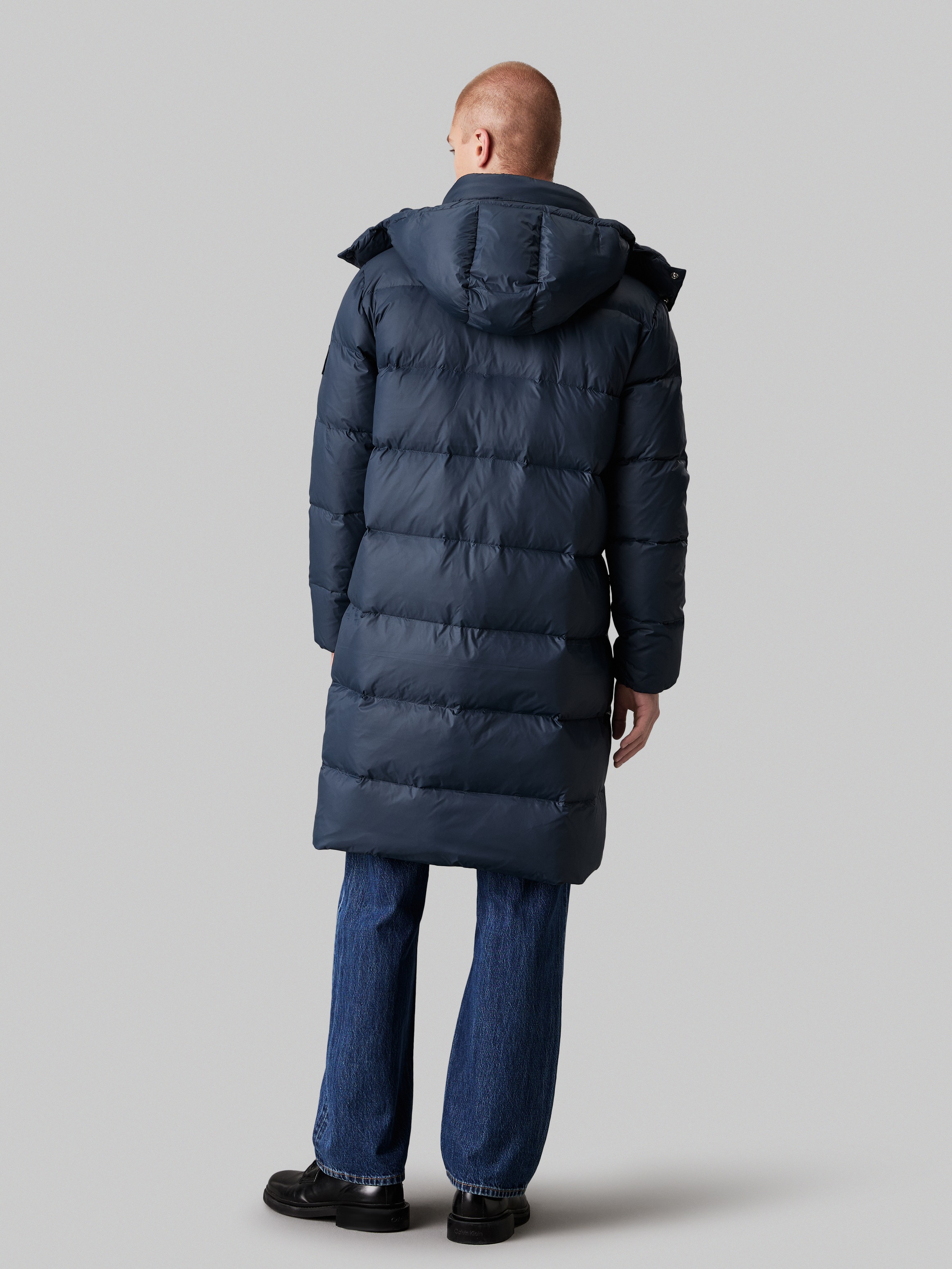 Calvin Klein Jeans Langjacke »ESSENTIALS DOWN LONG PARKA«, mit Kapuze, mit Logodruck