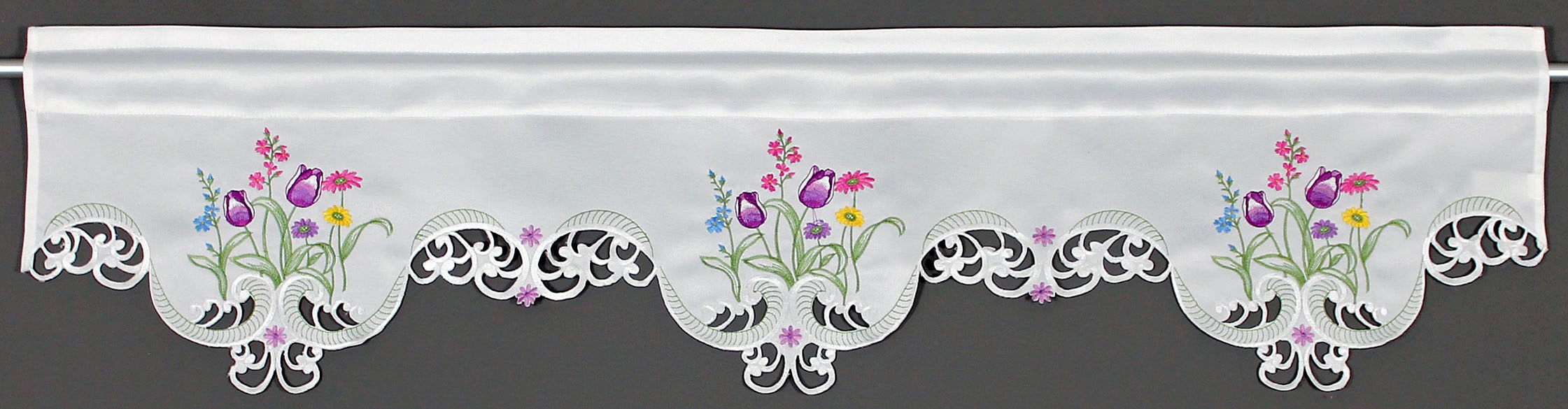 HOSSNER - ART OF HOME DECO Querbehang "Blumensee" Stangendurchzug 1 Stk. tl günstig online kaufen