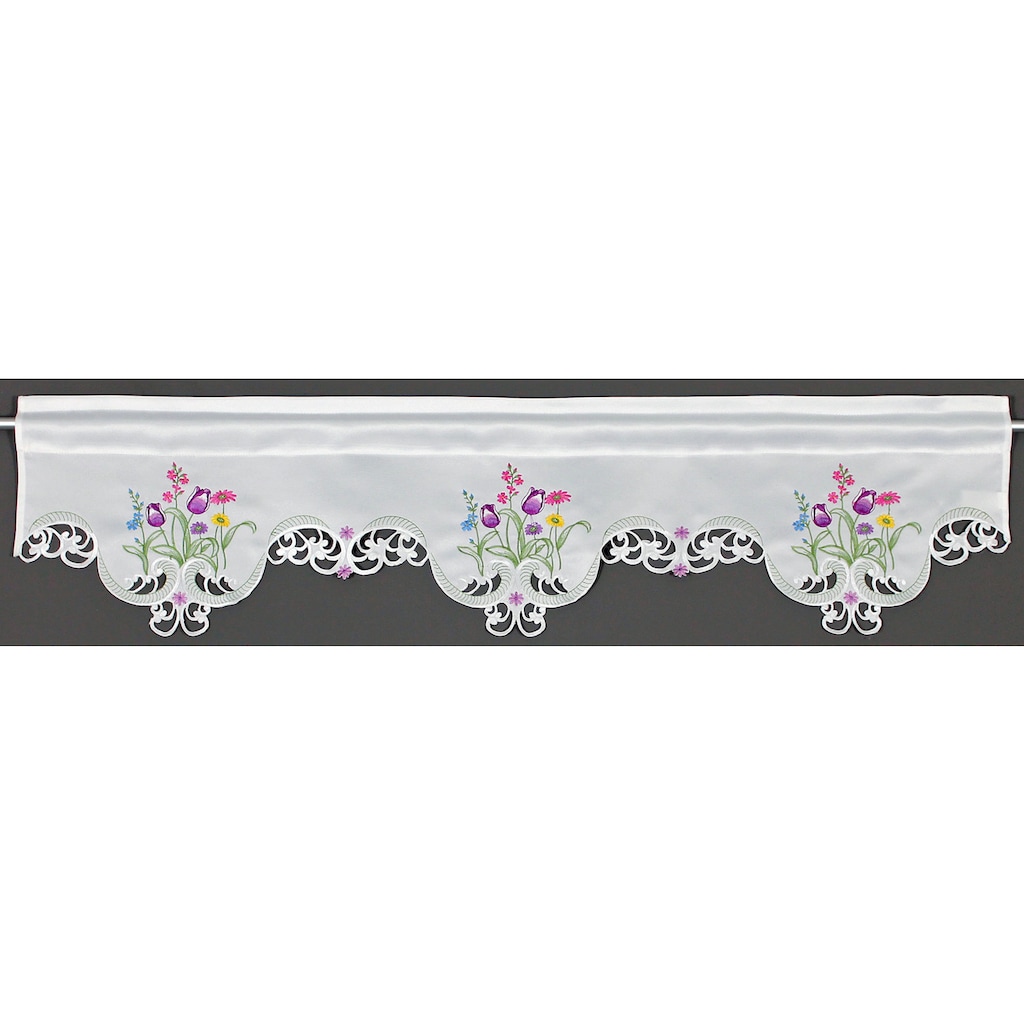 HOSSNER - ART OF HOME DECO Querbehang »Blumensee«, (1 St.)