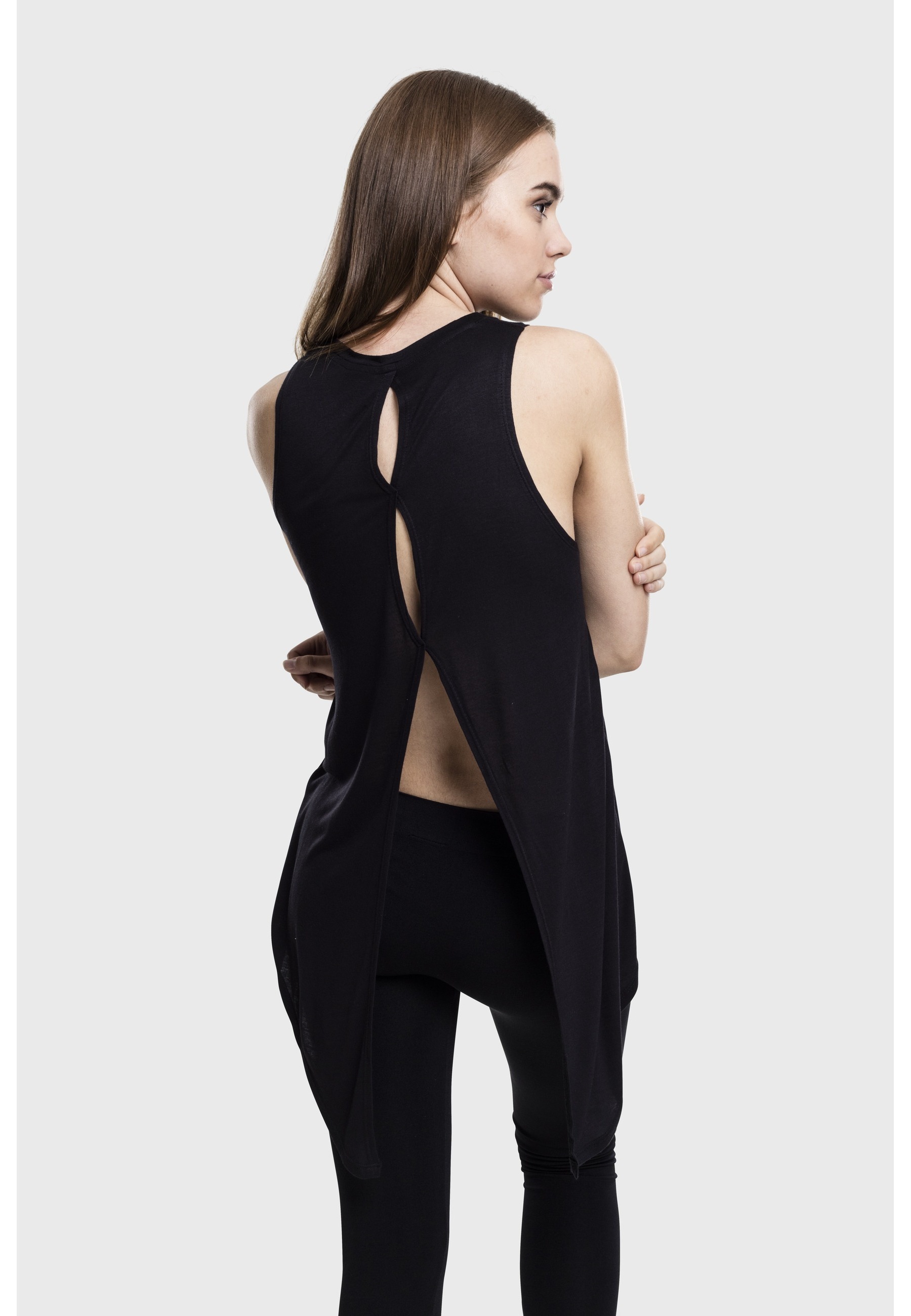 URBAN CLASSICS Tanktop »Urban Classics Damen Ladies HiLo Viscose Top« 1 Stk.