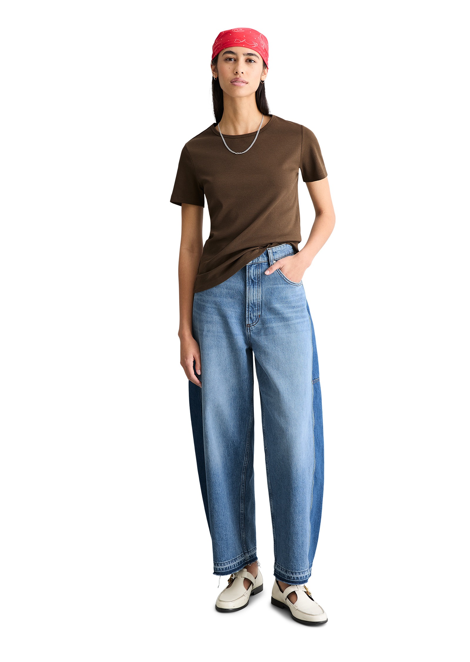 Marc O'Polo DENIM T-Shirt »aus weichem Rippjersey«