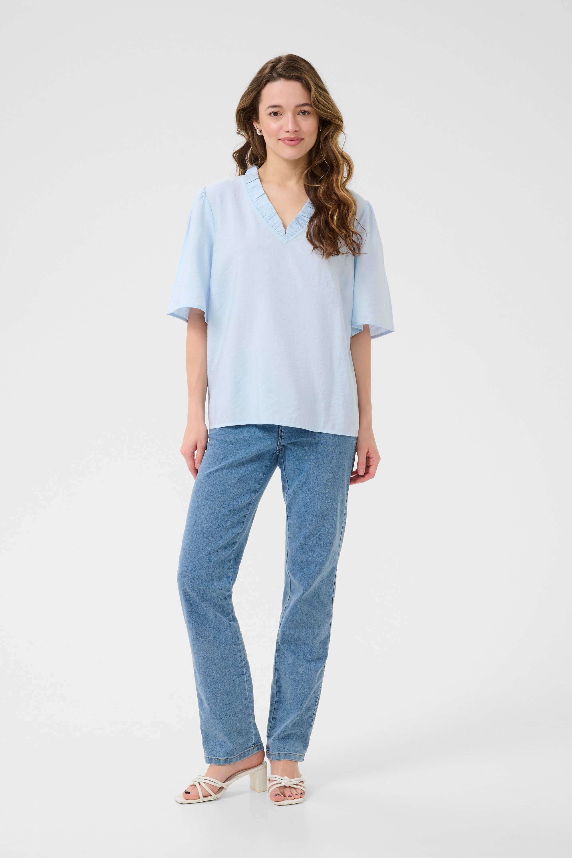 KAFFE Kurzarmbluse »Bluse kurzarm BPjuliana«