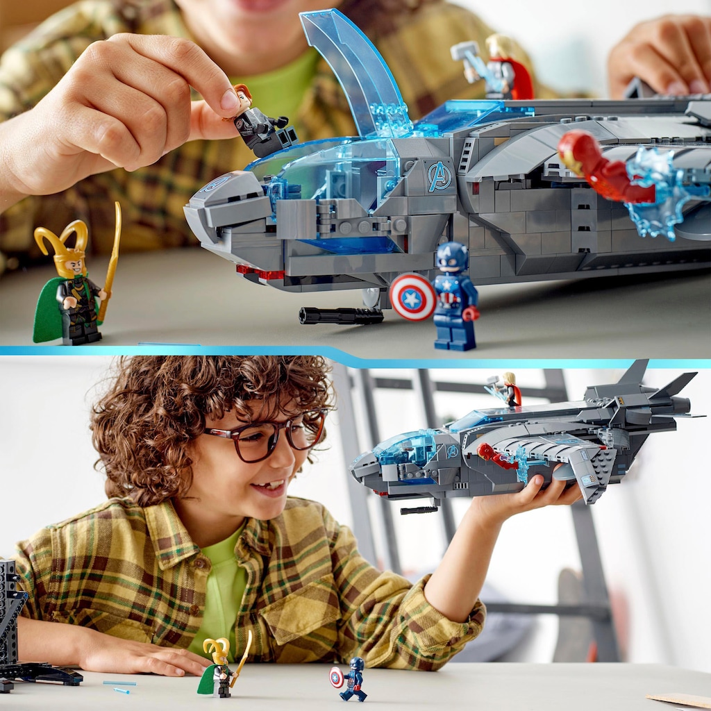 LEGO® Konstruktionsspielsteine »Der Quinjet der Avengers (76248), LEGO® Marvel«, (795 St.), Made in Europe