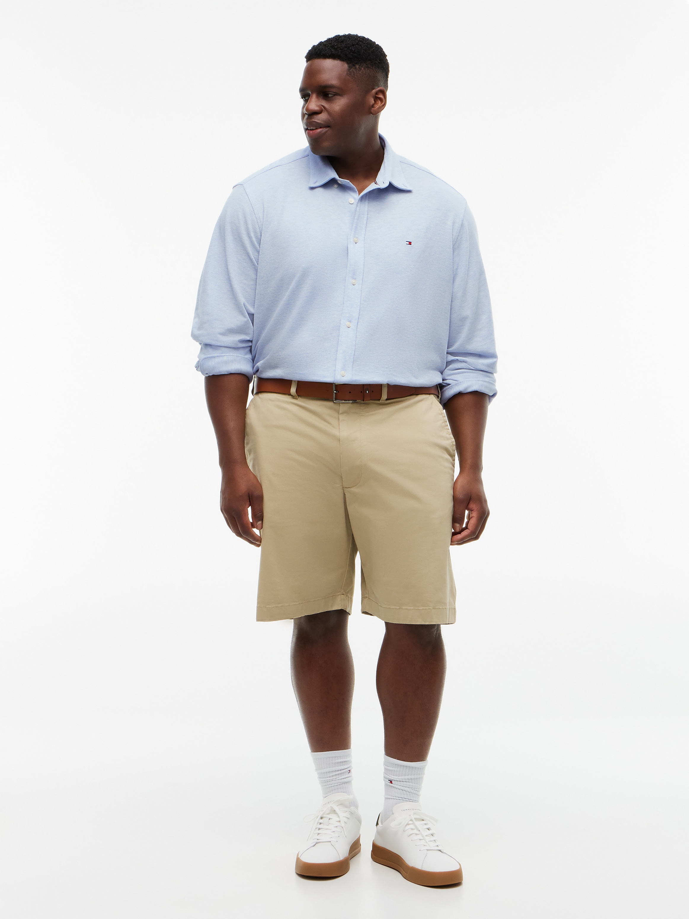Tommy Hilfiger Big & Tall Langarmhemd »BT-KNIT PIQUE FEATHERWEIGHT SLIMFIT« Große Größen