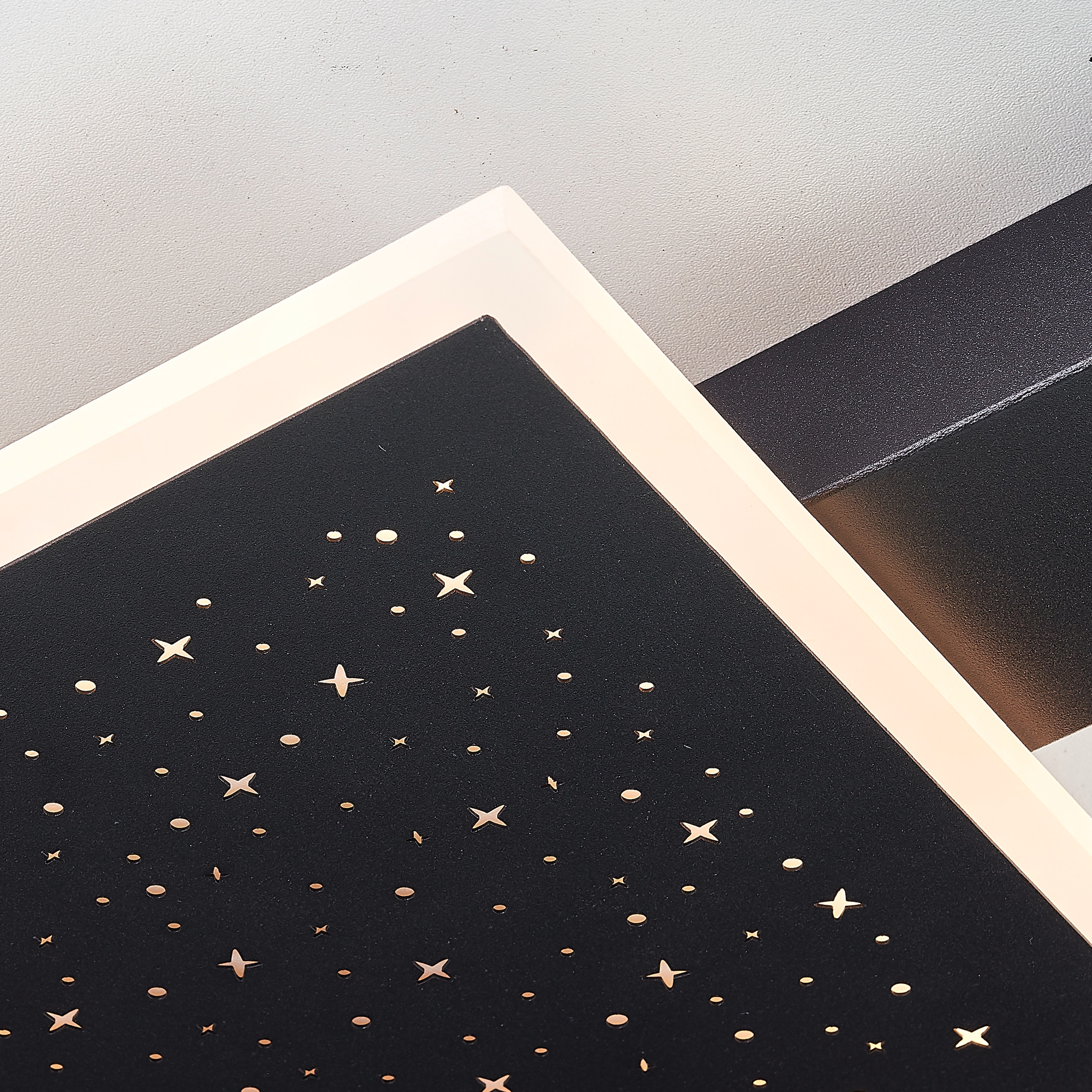 BreLight LED Deckenleuchte BAUR »Reno«, x Sternenglanz, schwarz | K, cm, 3000 lm, 37 3500 37