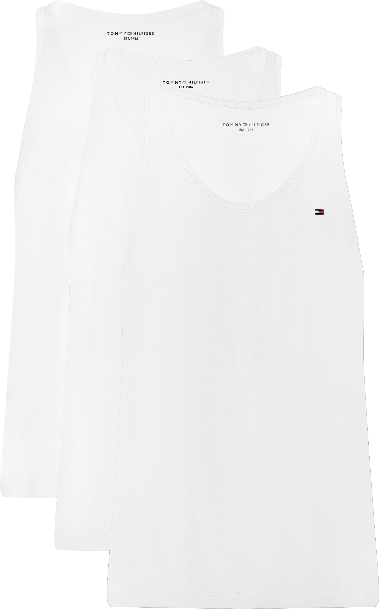 Tommy Hilfiger Underwear Tanktop »3P TANK TOP« Packung, 3er, 3 mit Logo-Stickerei