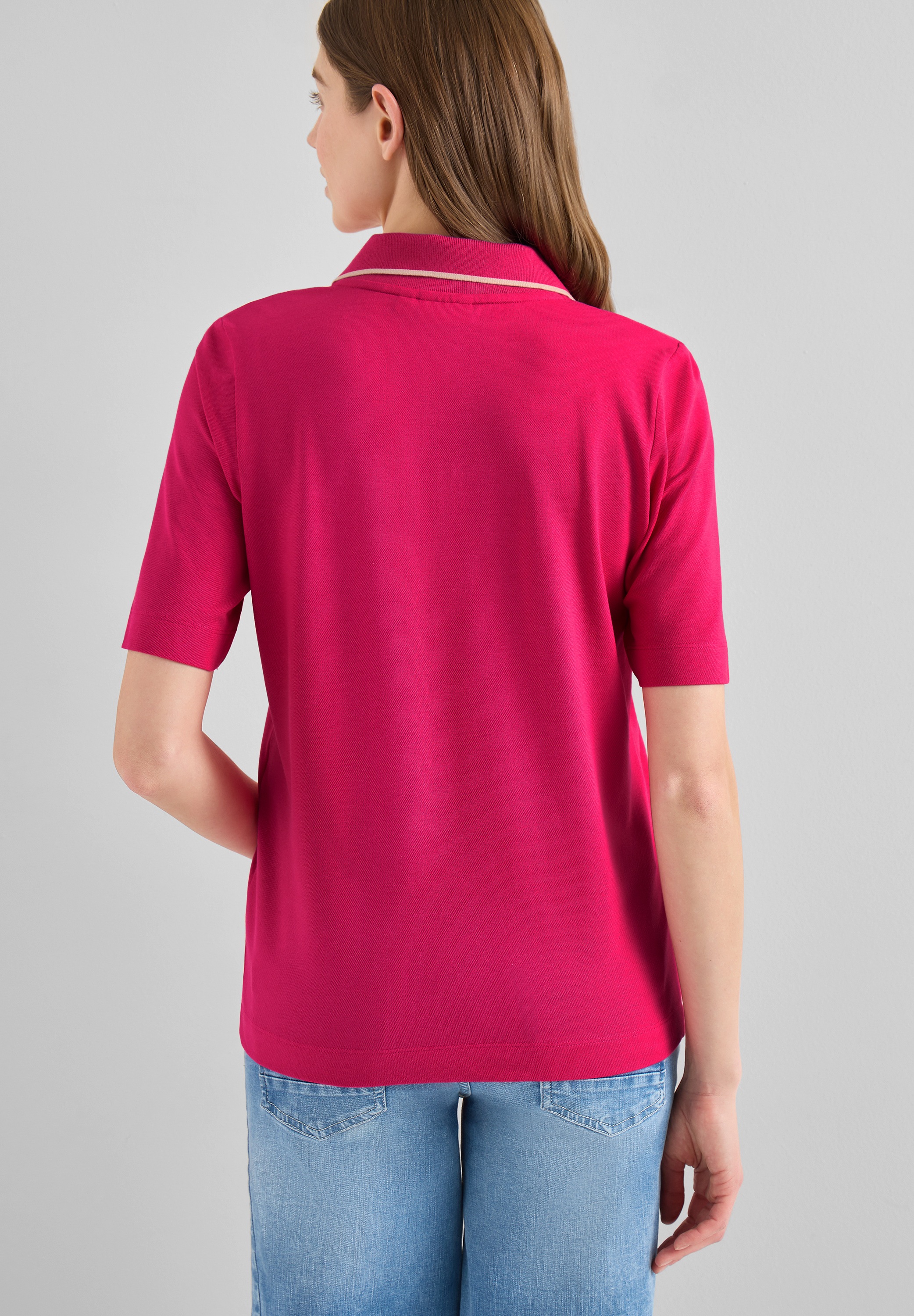 Cecil Poloshirt in Unifarbe günstig online kaufen