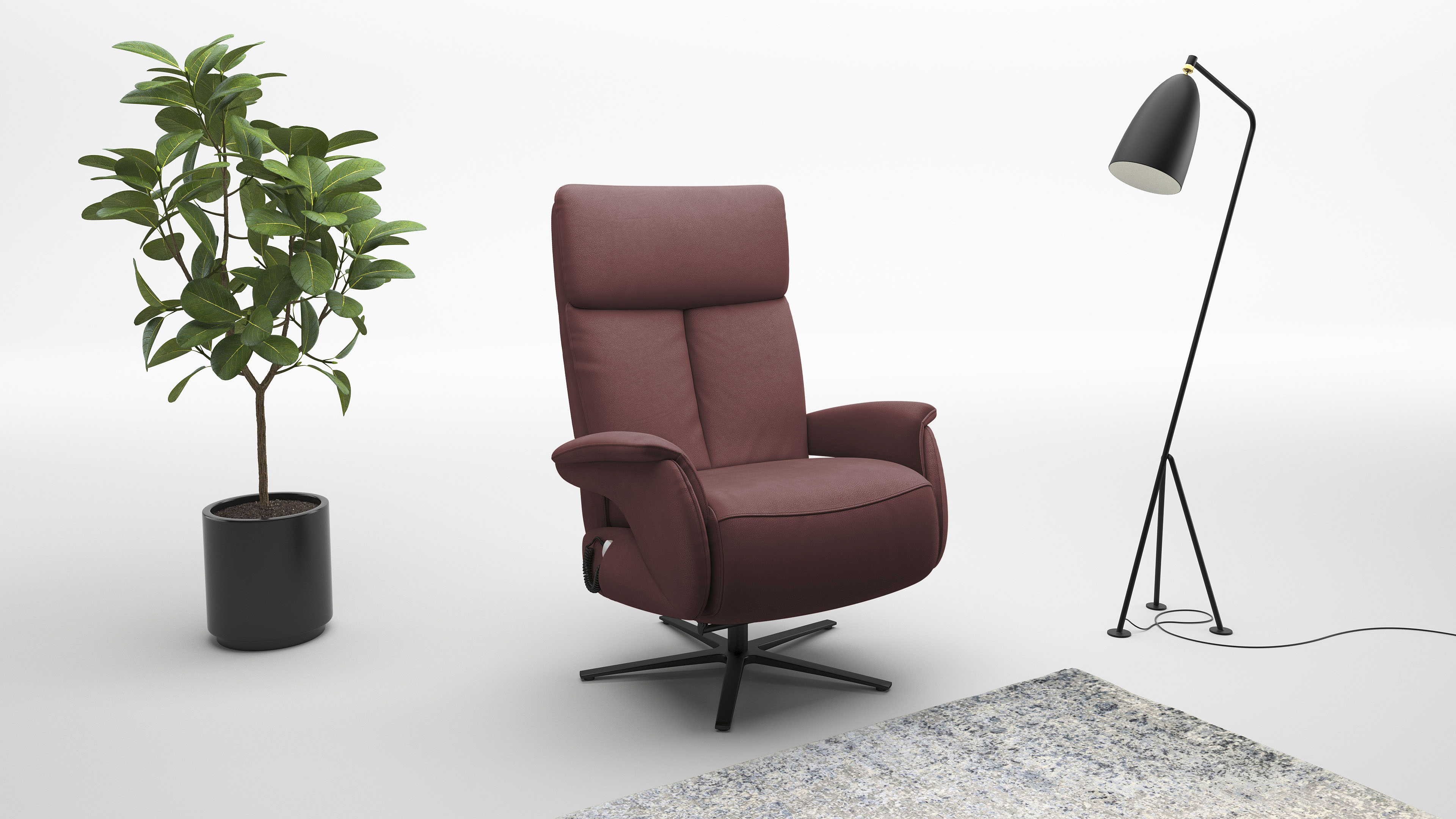 sit&more TV-Sessel "Triple Seven Xtra large, bis 200kg belastbar, mit Herz-Waage Funktion" inkl. Kopfteil- & Drehfunktion, wahlweise mit Akku und Aufstehhilfe