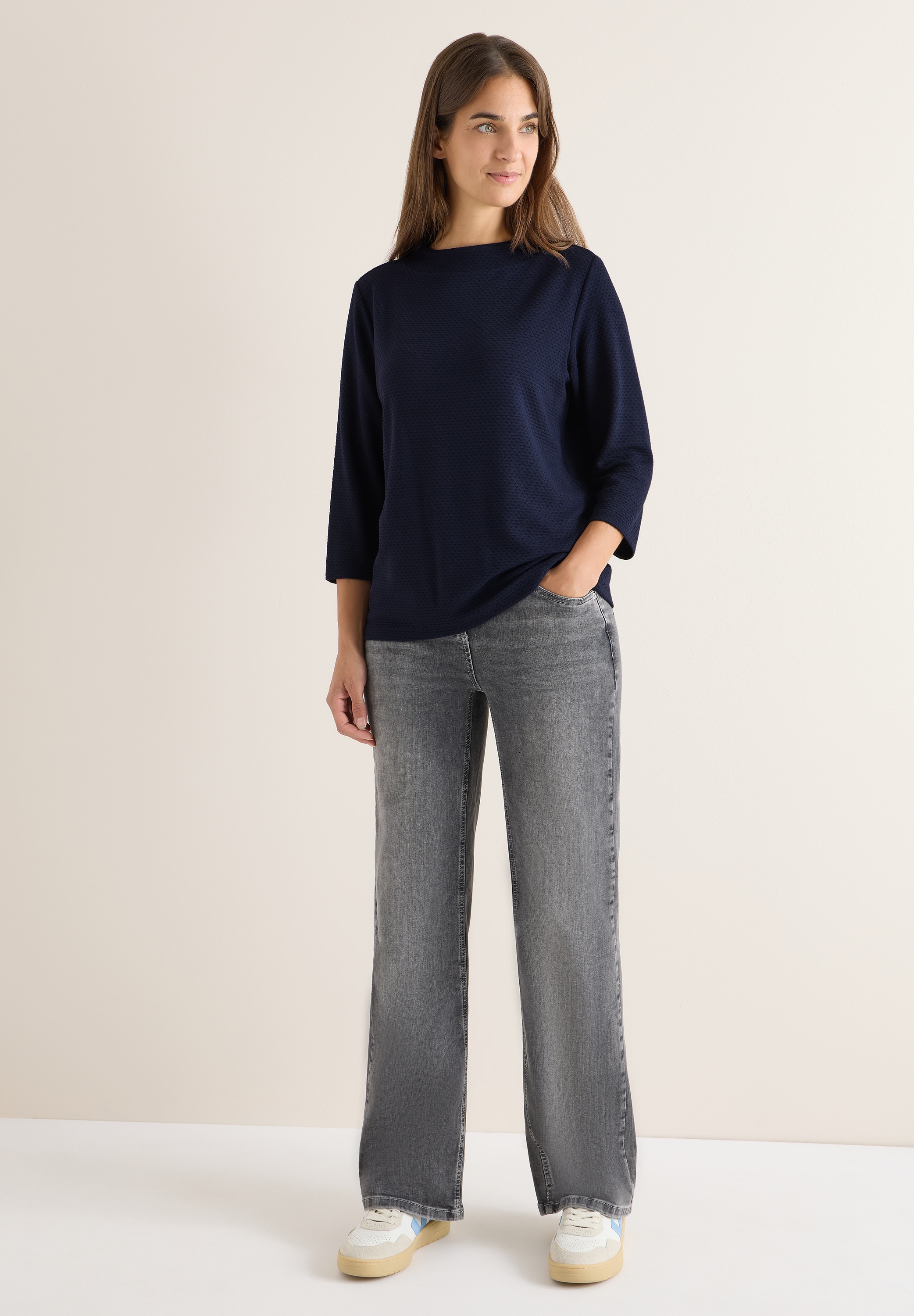 Cecil 3/4-Arm-Shirt, mit 3/4 Ärmeln