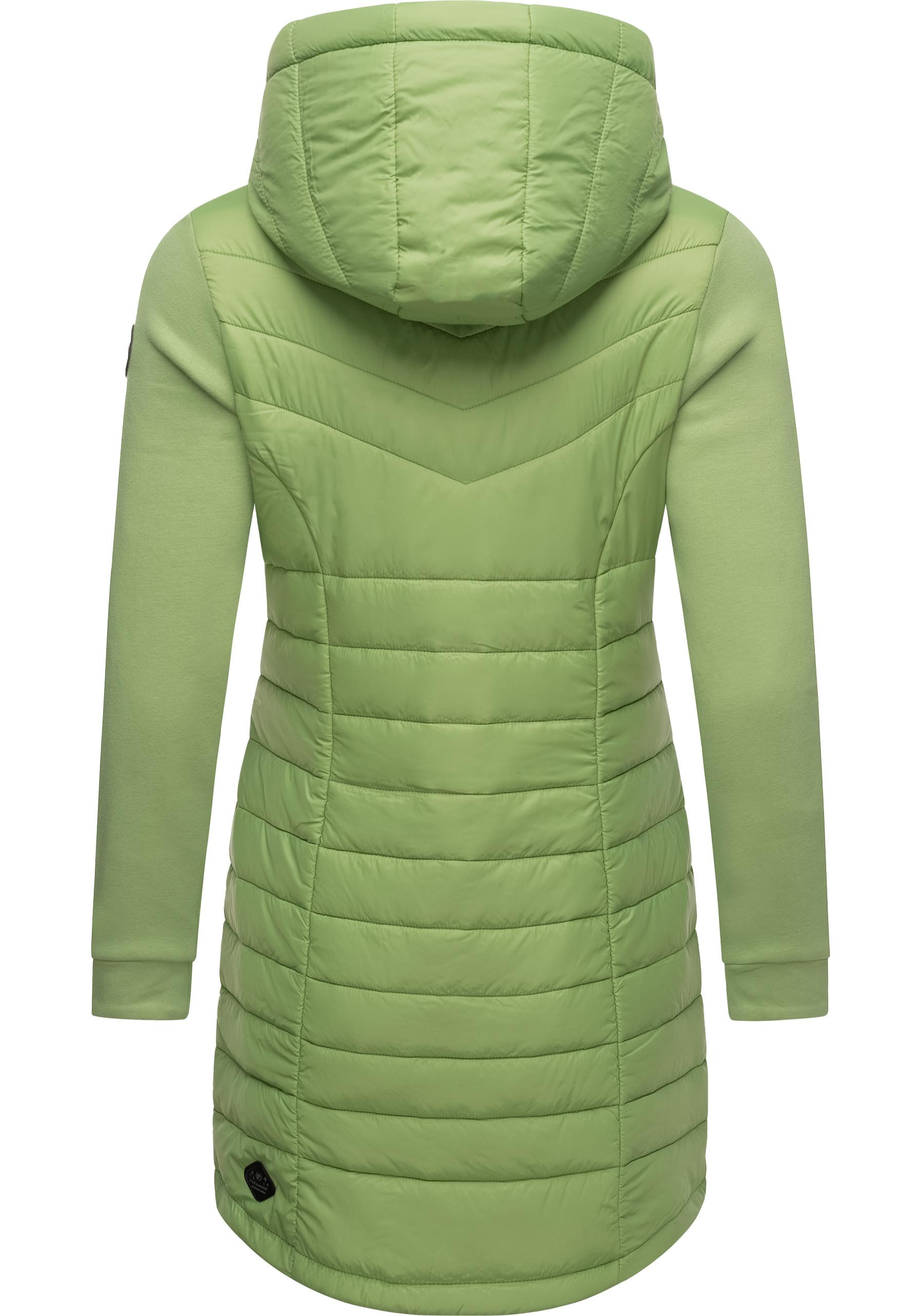 Ragwear Steppmantel »Lucinda Long«, Mantel aus modernem Materialmix mit Kapuze