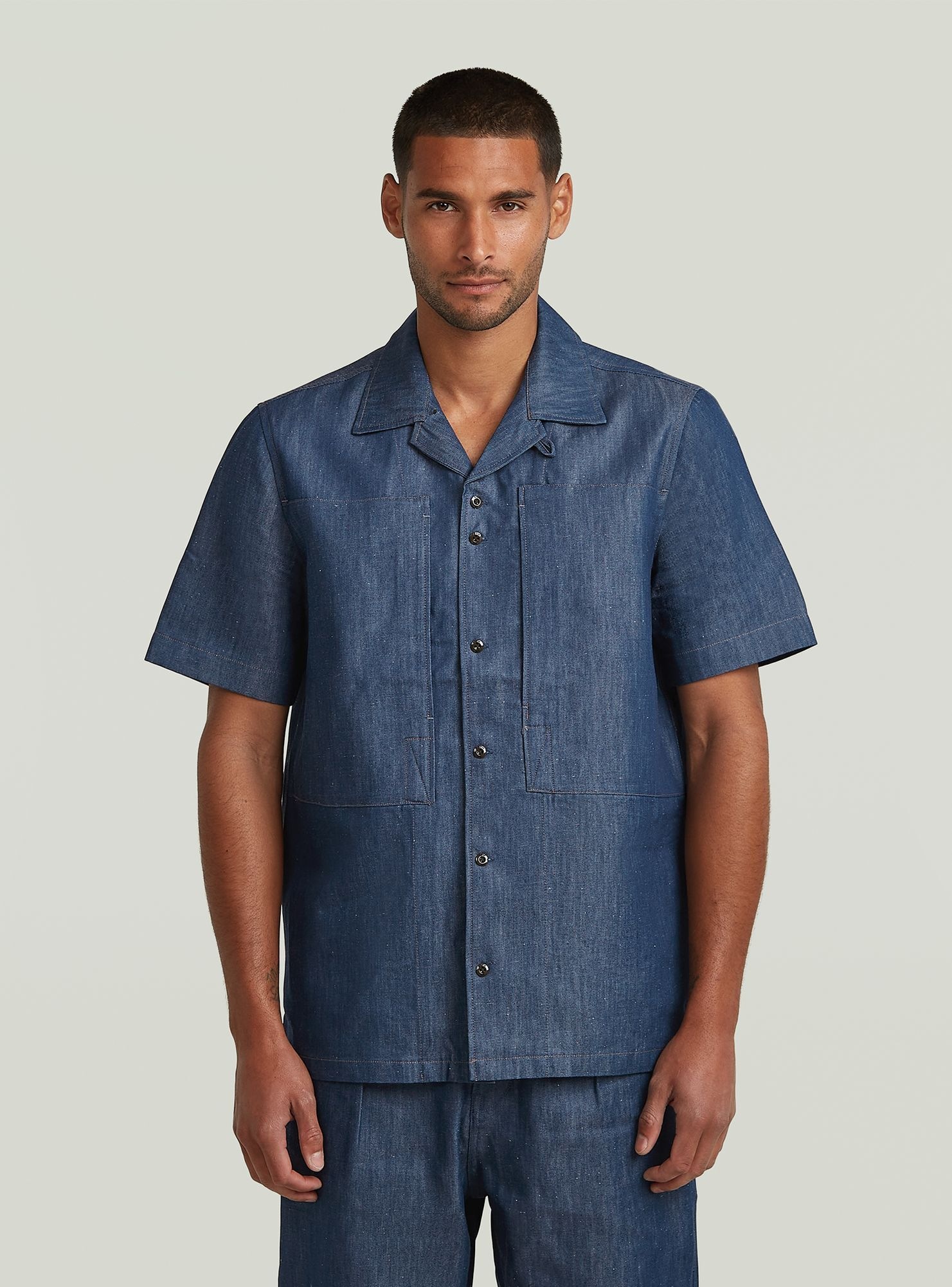 G-STAR Langarmshirt "Workwear Resort Regular Shirt"