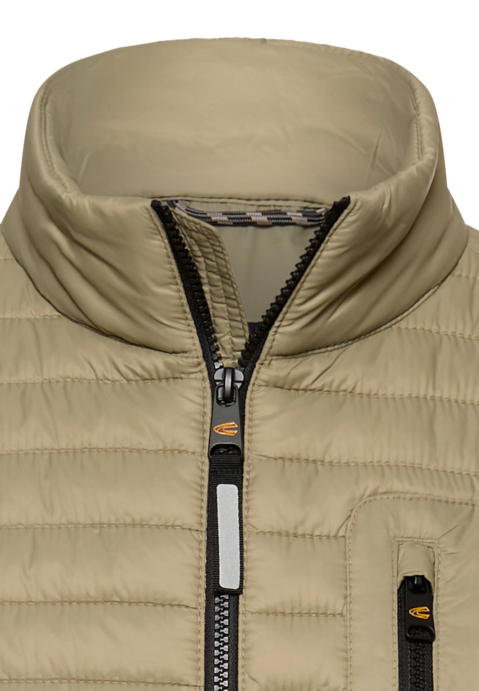 camel active Steppweste mit Stehkragen und Reißverschluss