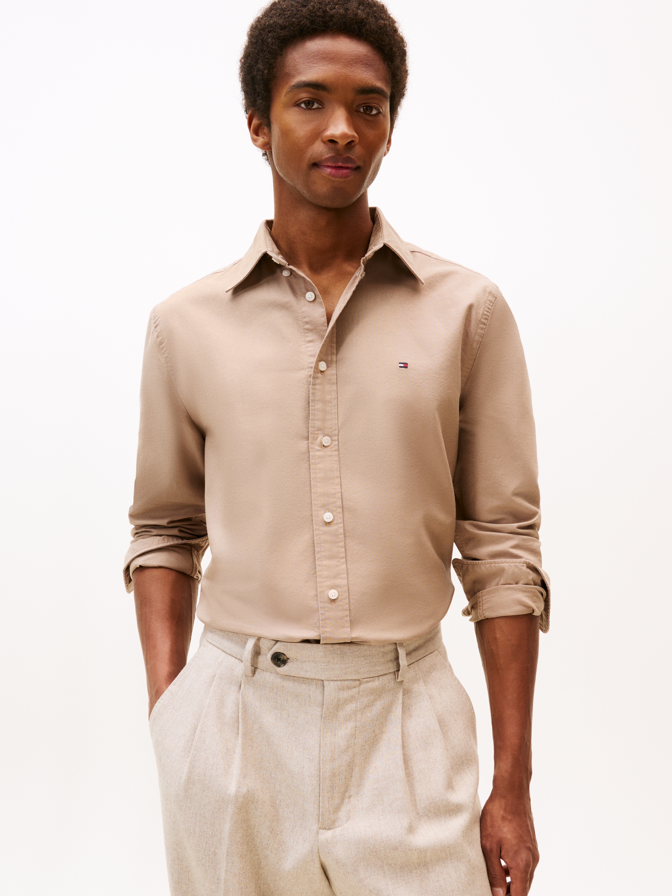 Tommy Hilfiger Langarmhemd "SOLID HERITAGE OXFORD RF SHIRT" günstig online kaufen