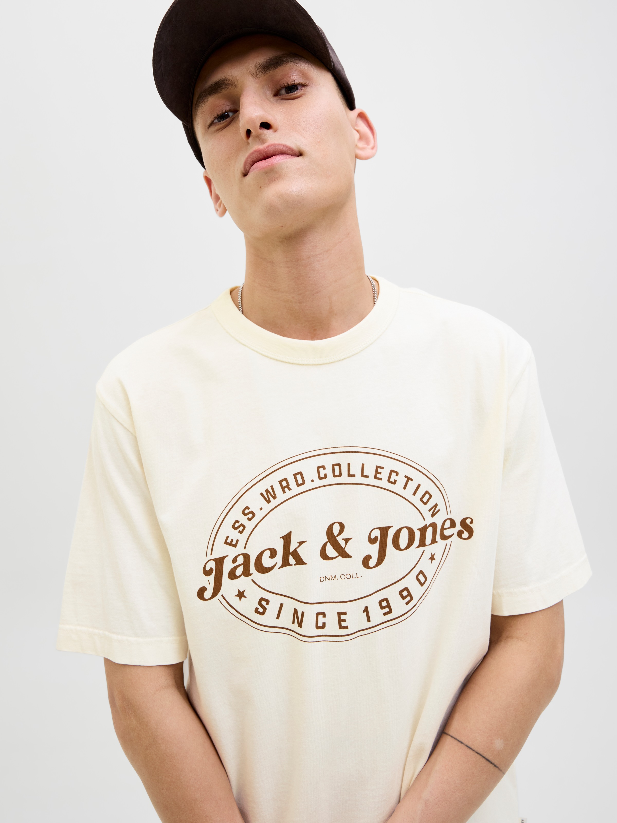Jack & Jones Herren Rundhals T-Shirt JJEDOVER PRINT TEE SS CREW NECK - Rela günstig online kaufen
