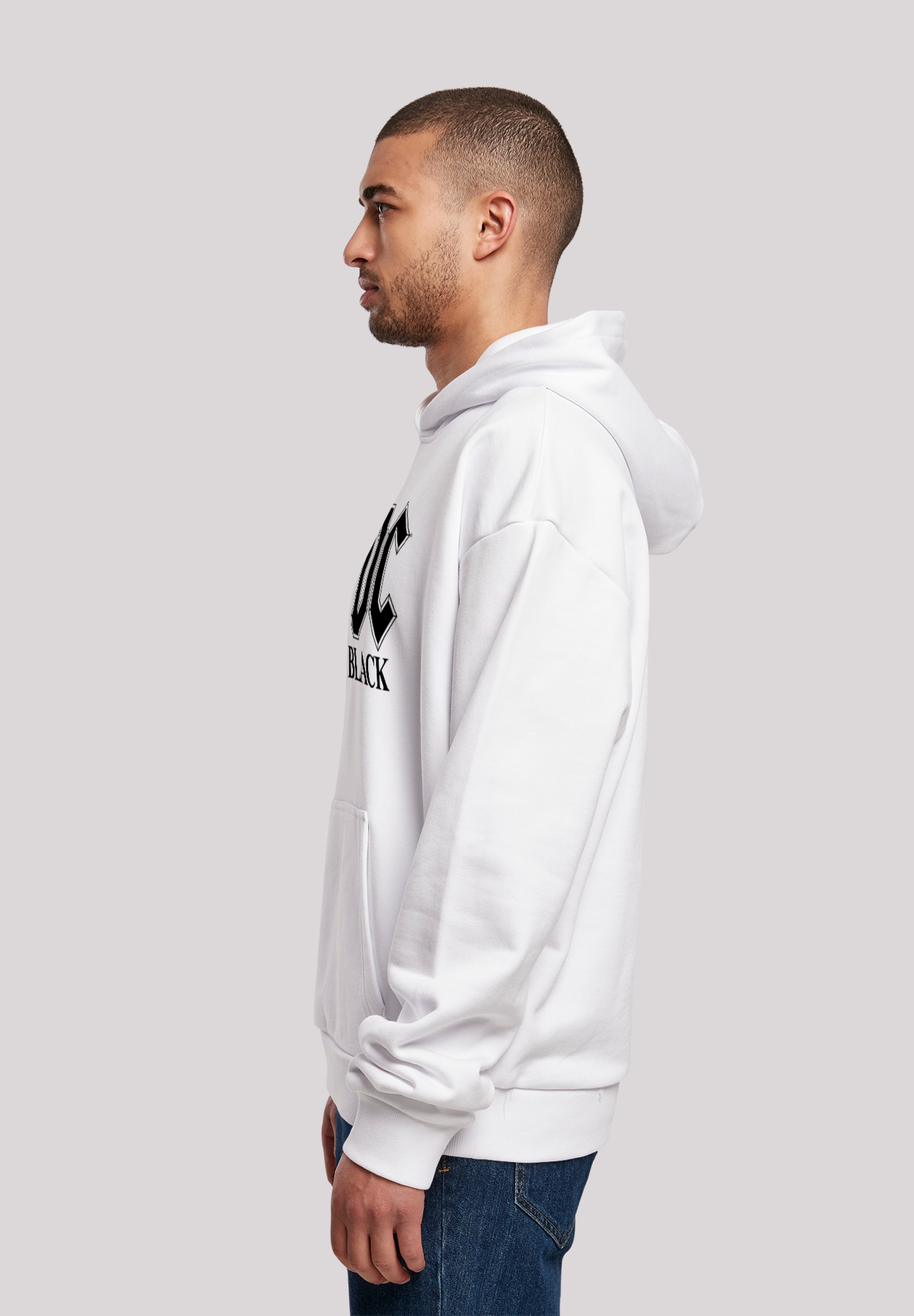 F4NT4STIC Kapuzenpullover »ACDC Back In Black Logo«, Print
