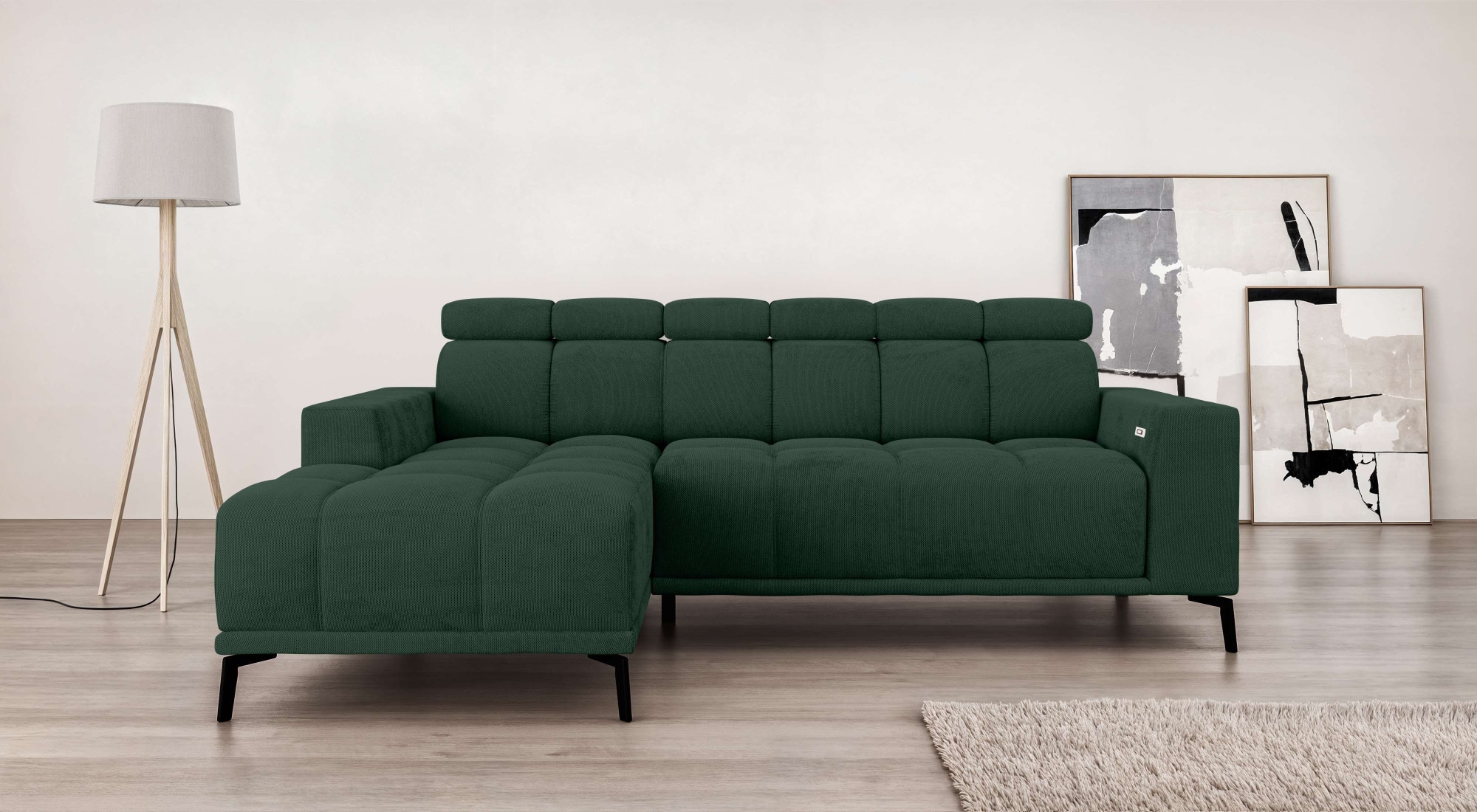 Home affaire Ecksofa "CAZIE, Designsofa, L-Form, trendige Bubble-Optik," L- günstig online kaufen