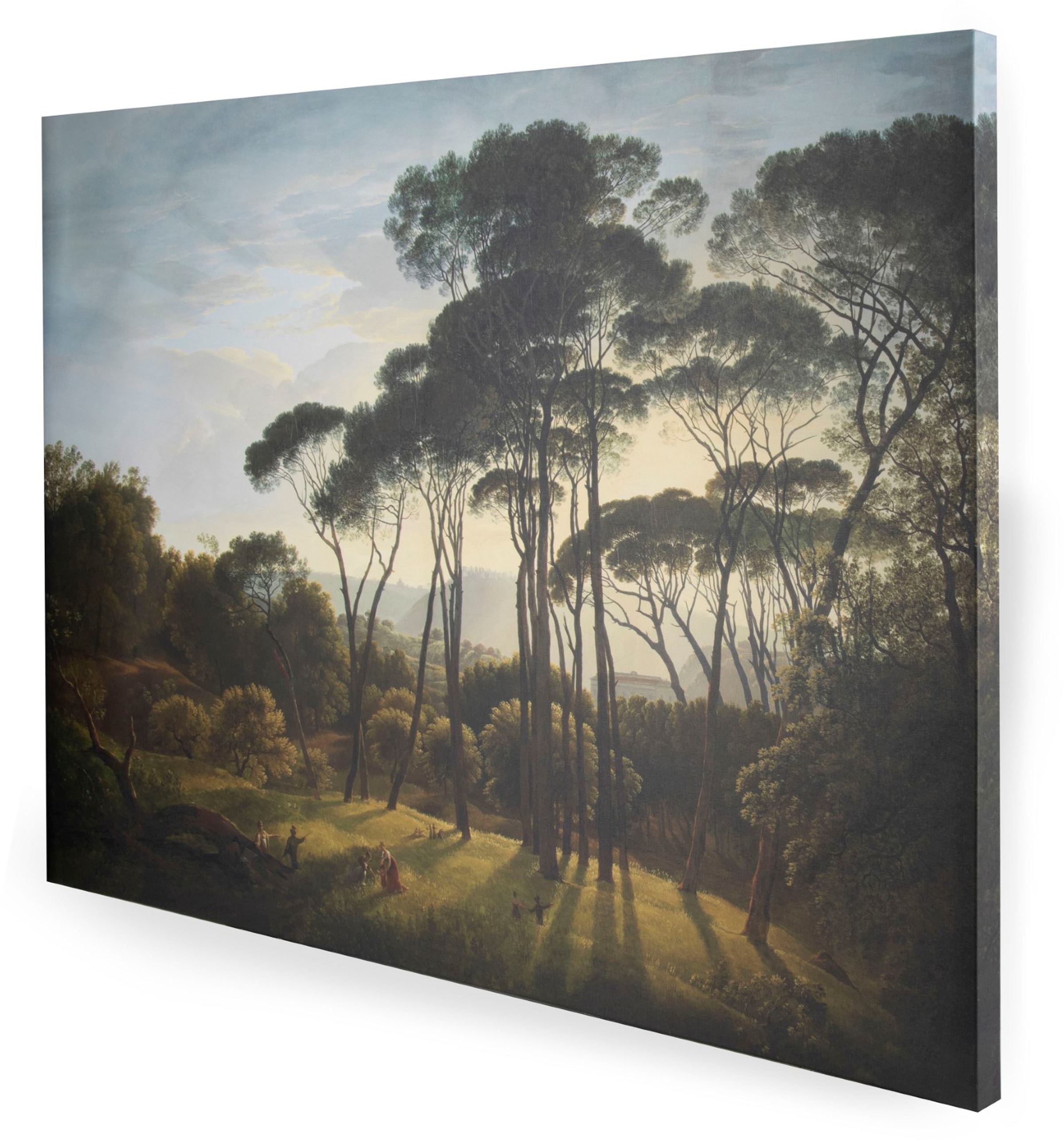 Art for the home Leinwandbild »Italienische Landschaft mit Pinien«, Blumen, Italienische Landschaft mit Pinien, 70x100cm