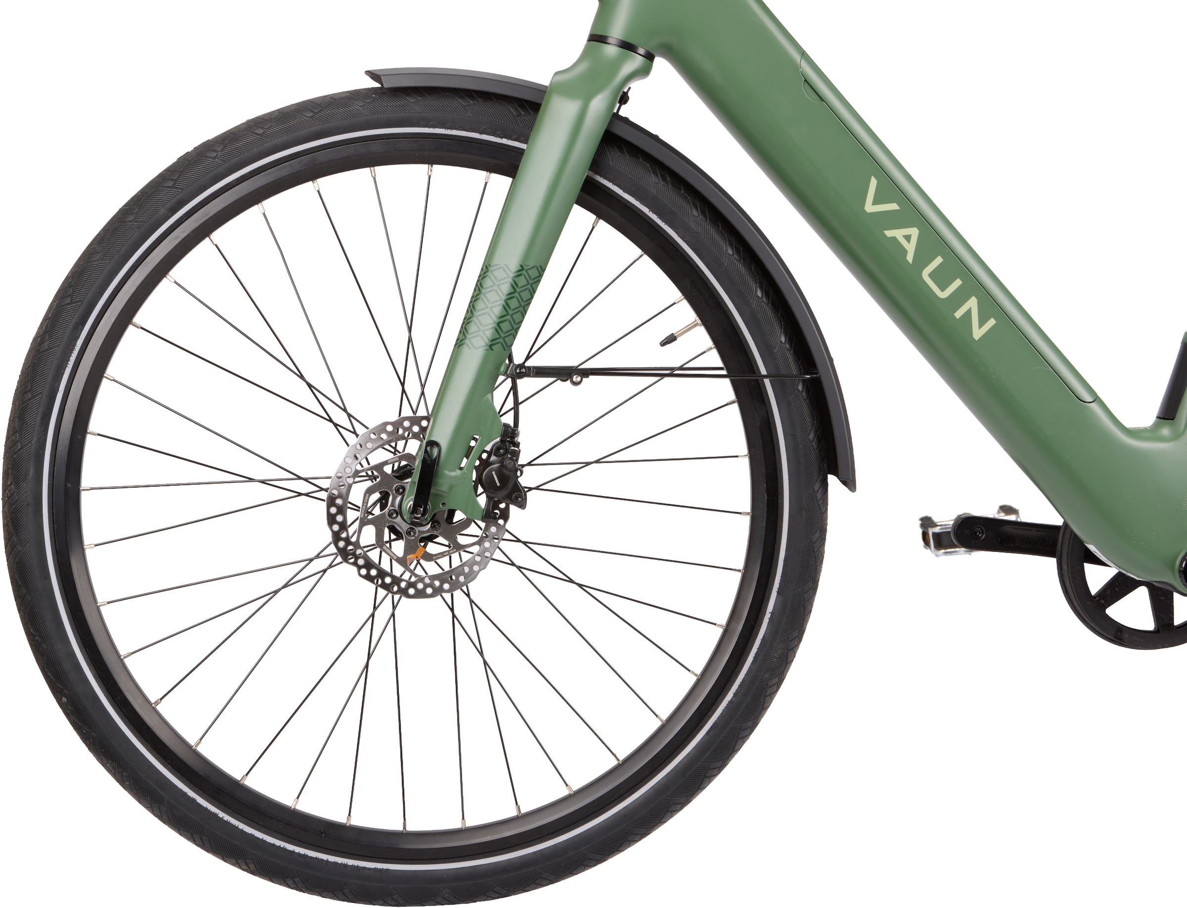 Vaun »VAUN SKYLINE Diamant-Cityrad Bikes« 8 Gang Shimano Nexus 8-Gang Schaltwerk Nabenschaltung Mittelmotor 250 W (mit integr. Akku), Elektrofahrrad für Alltag und Einkauf