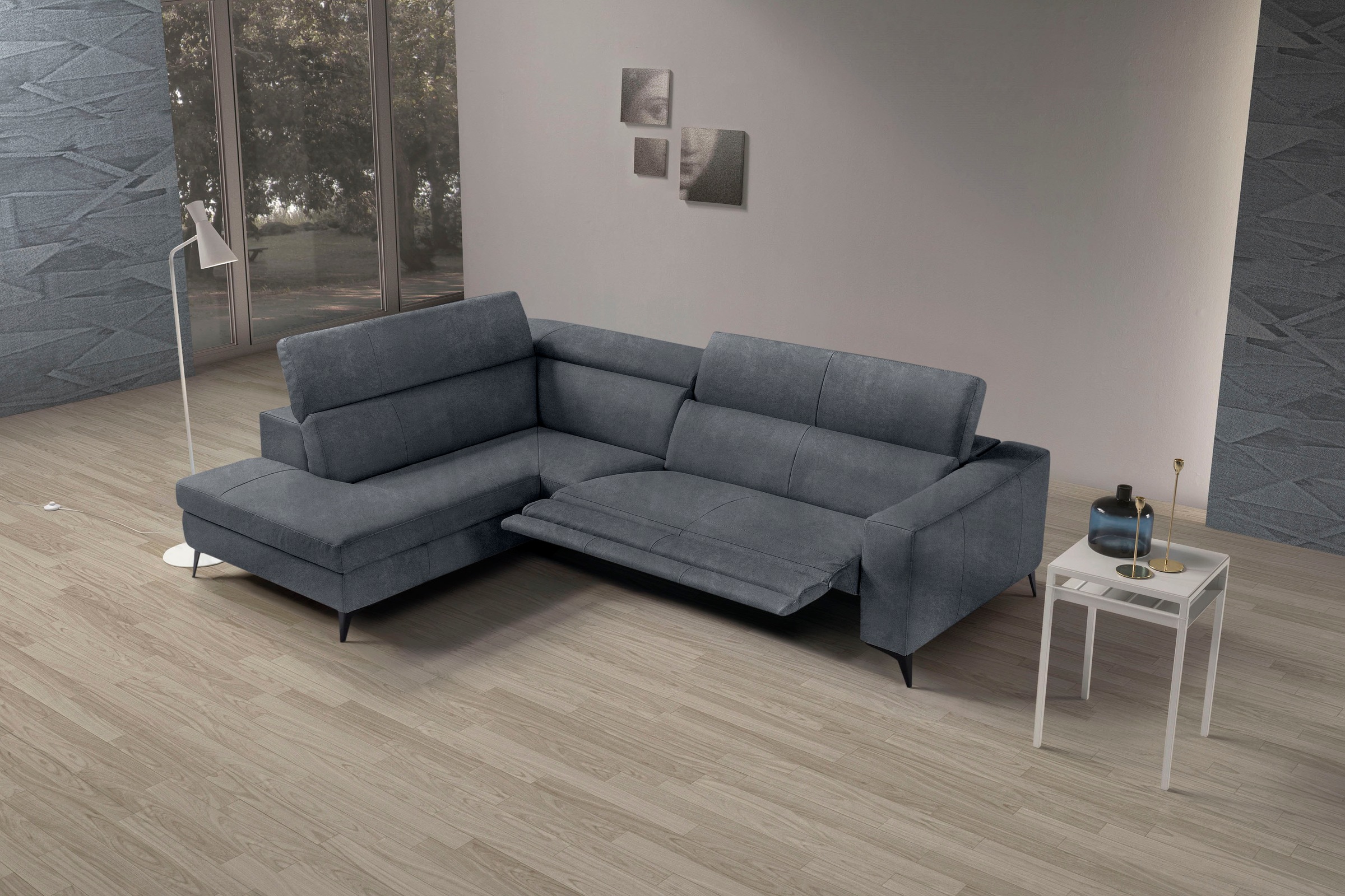 Egoitaliano Ecksofa "Edith, Designsofa mit hohem Sitzkomfort, L-Form", inkl günstig online kaufen