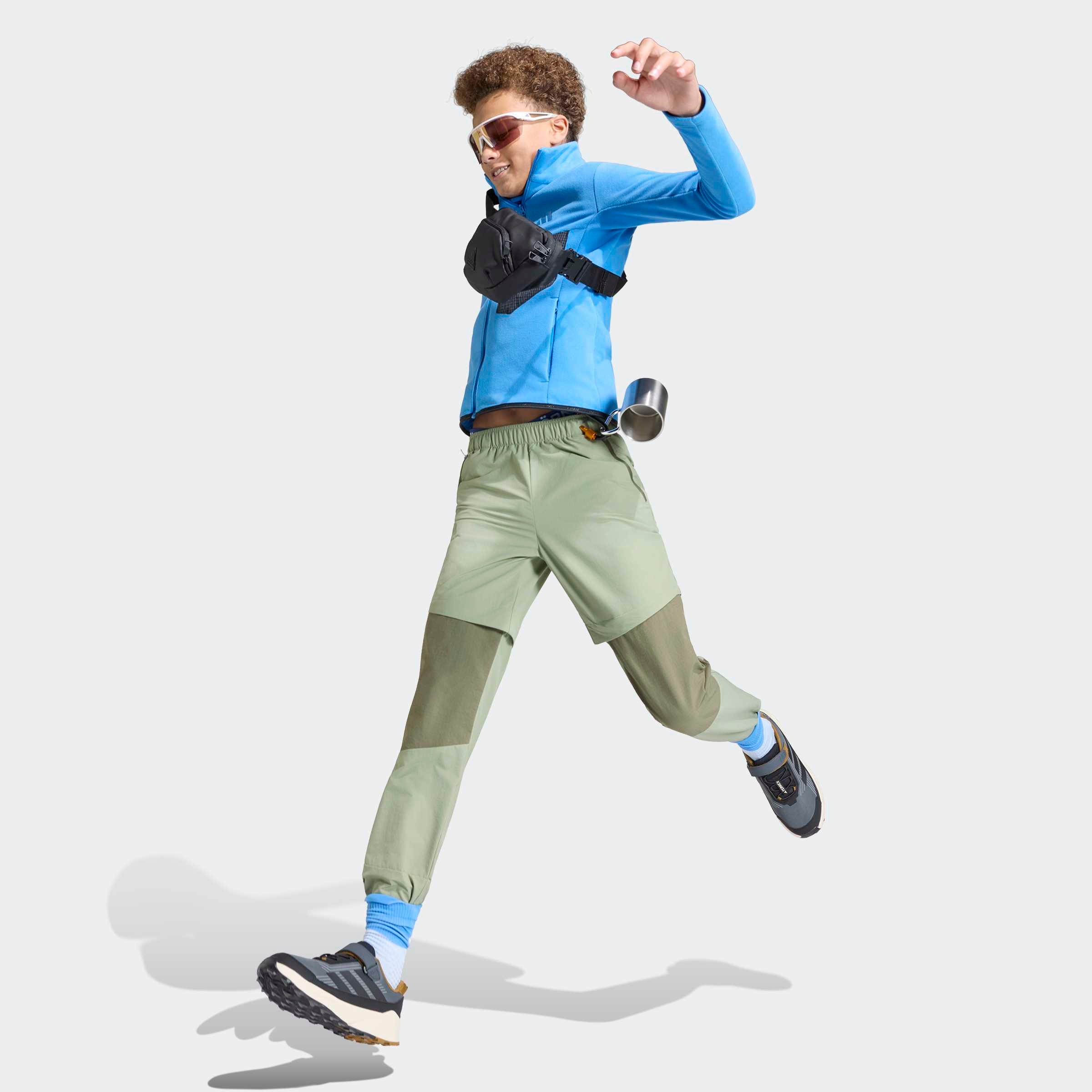 adidas TERREX Fleecejacke »TERREX KIDS MULTI, DURCHGEHENDER REISSVERSCHLUSS« mit Kapuze
