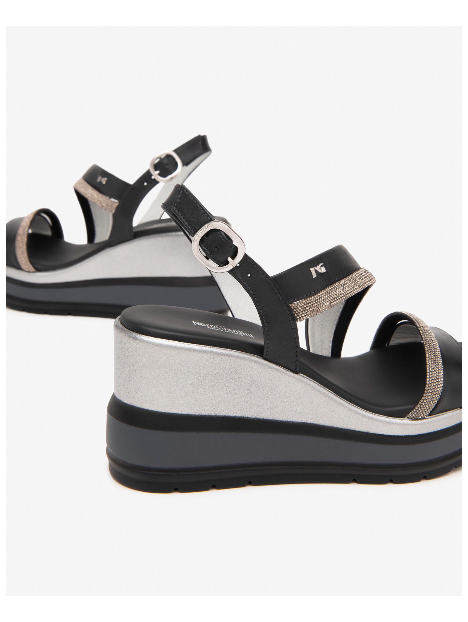 Nero Giardini Keilsandalette »Nero Giardini Sandalen Leder«