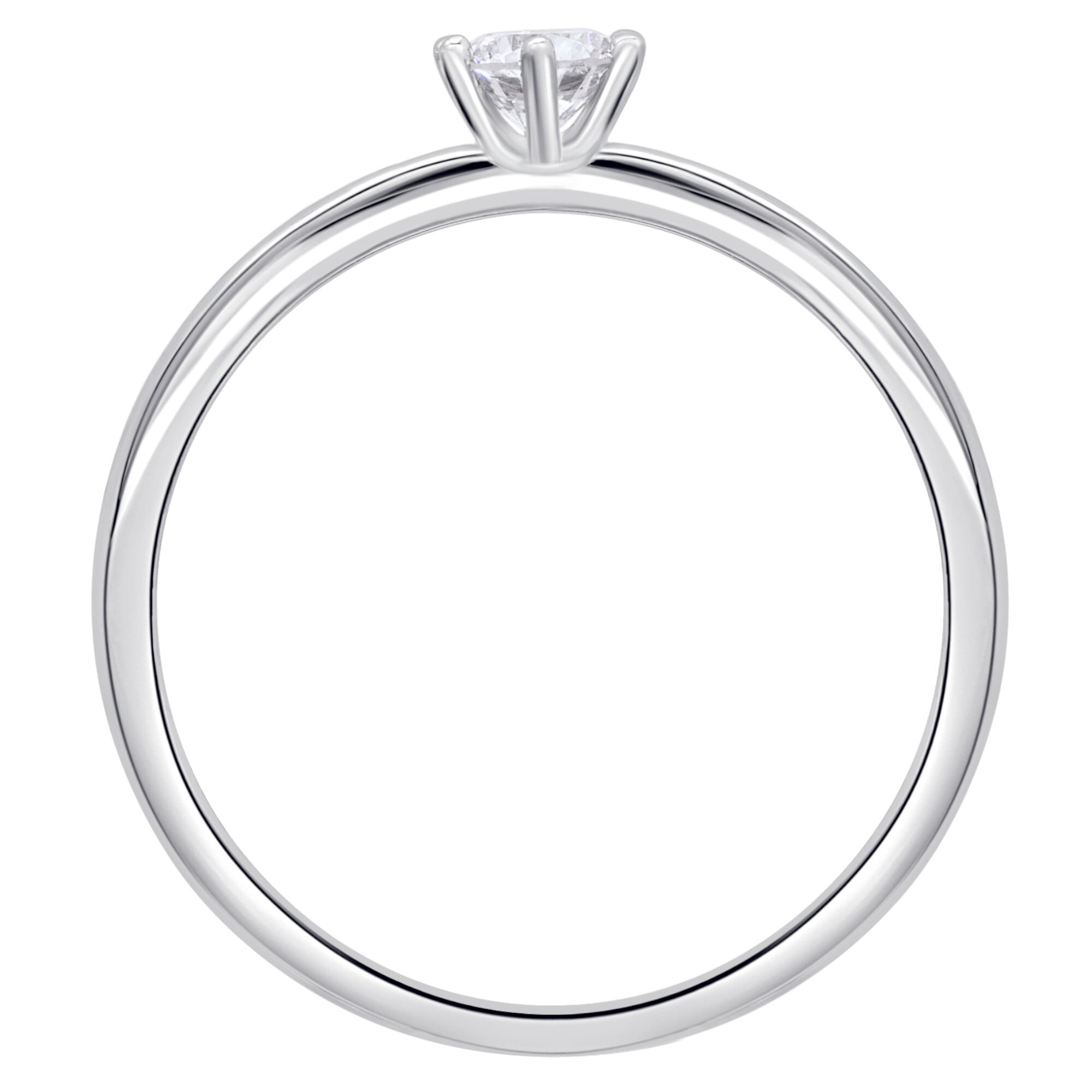 ONE ELEMENT Diamantring »0.2 ct Diamant Brillant Ring aus 585 Weißgold«, Damen Gold Schmuck