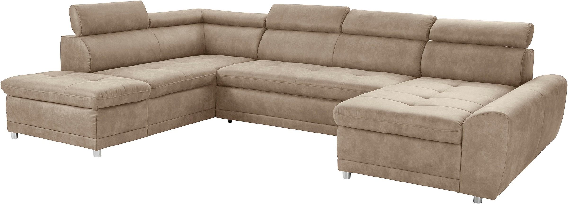 sit&more Wohnlandschaft "Riva U-Form" wahlweise mit Bettfunktion günstig online kaufen