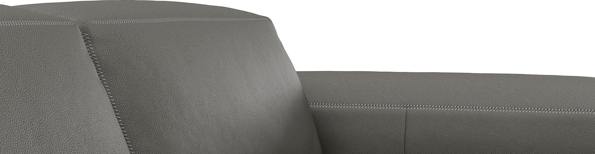 FLEXLUX Ecksofa »Lucera bequem und komfortabel durch hochwertigen Sitzaufbau, L-Form«, modern & anschmiegsam, Kaltschaum, Stahl-Wellenunterfederung