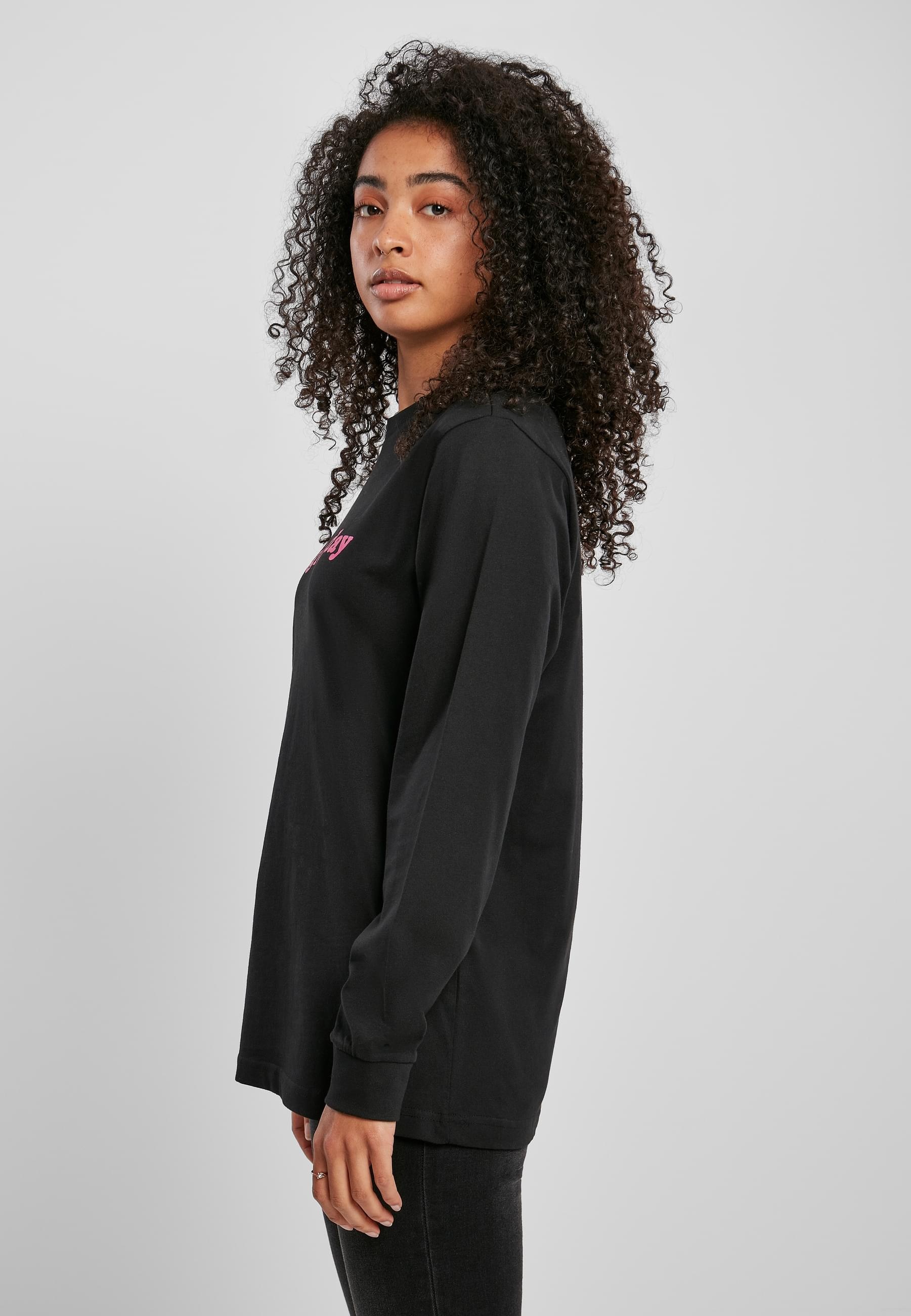 MisterTee Longsleeve »MisterTee Damen Ladies Magic Monday Slogan Longsleeve«, (1 tlg.)