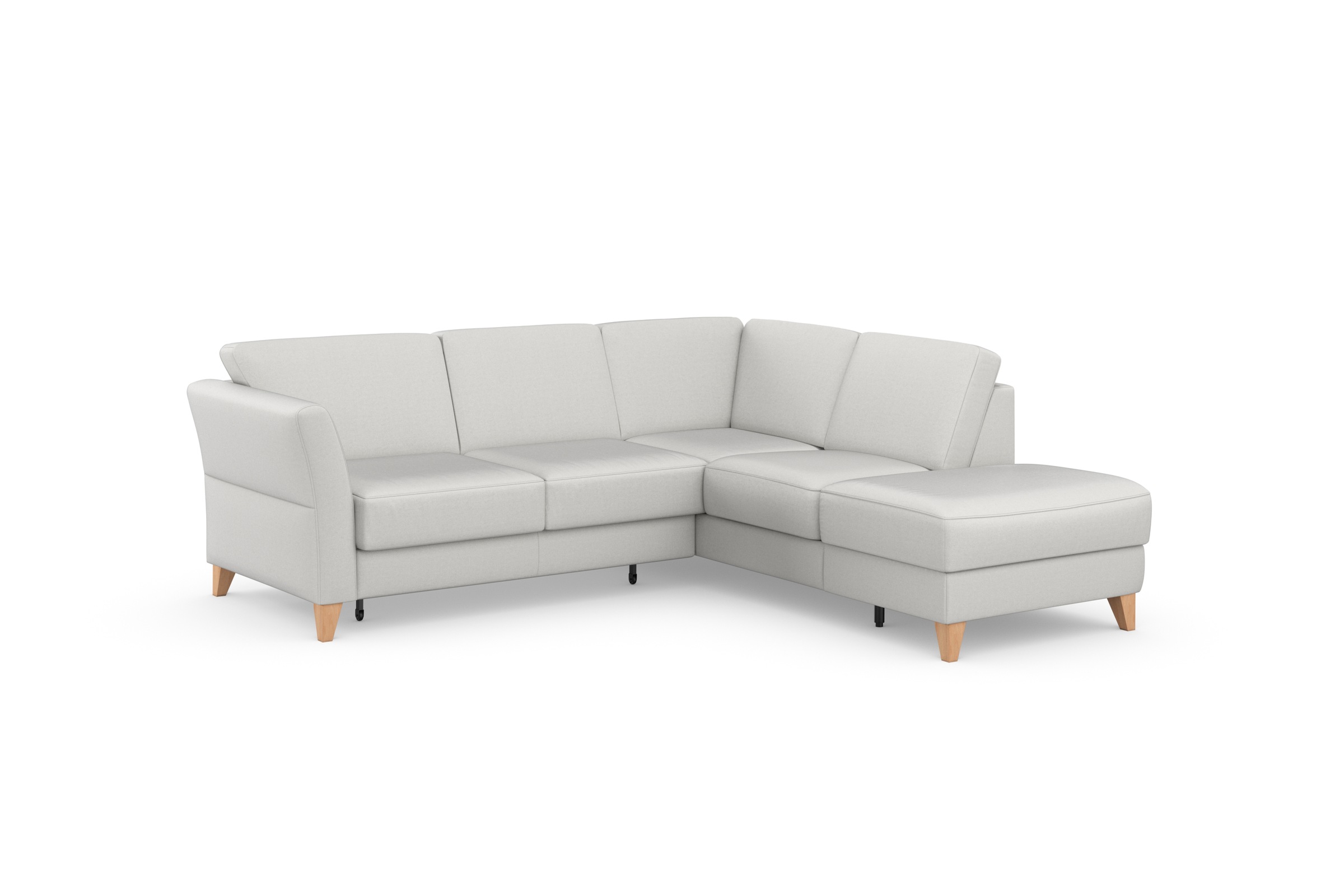 sit&more Ecksofa »Visby L-Form«, Wahlweise mit Bettfunktion und Stauraum, frei im Raum stellbar