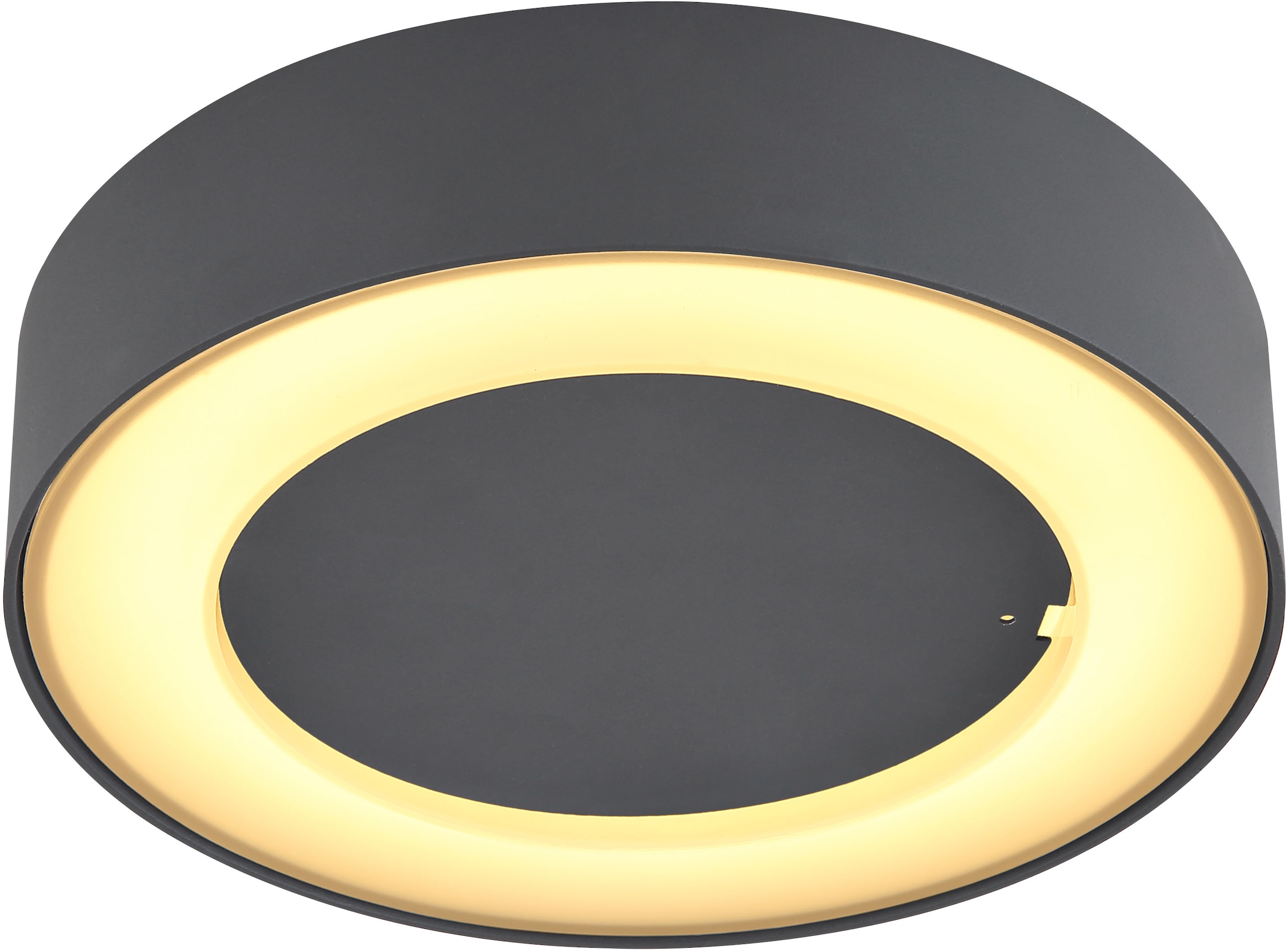 GLOBO LIGHTING LED Außen-Deckenleuchte »SURA«, Leuchtmittel LED-Modul | LED fest integriert, Außenleuchte/anthrazit/Kunststoff opal/IP54/3000K