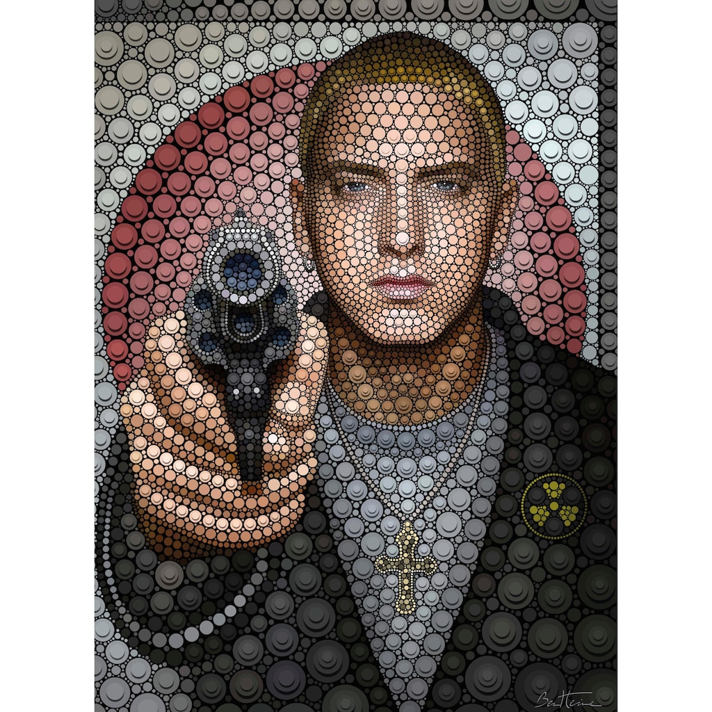 Wall-Art Vliestapete »Ben Heine Circlism: Eminem«