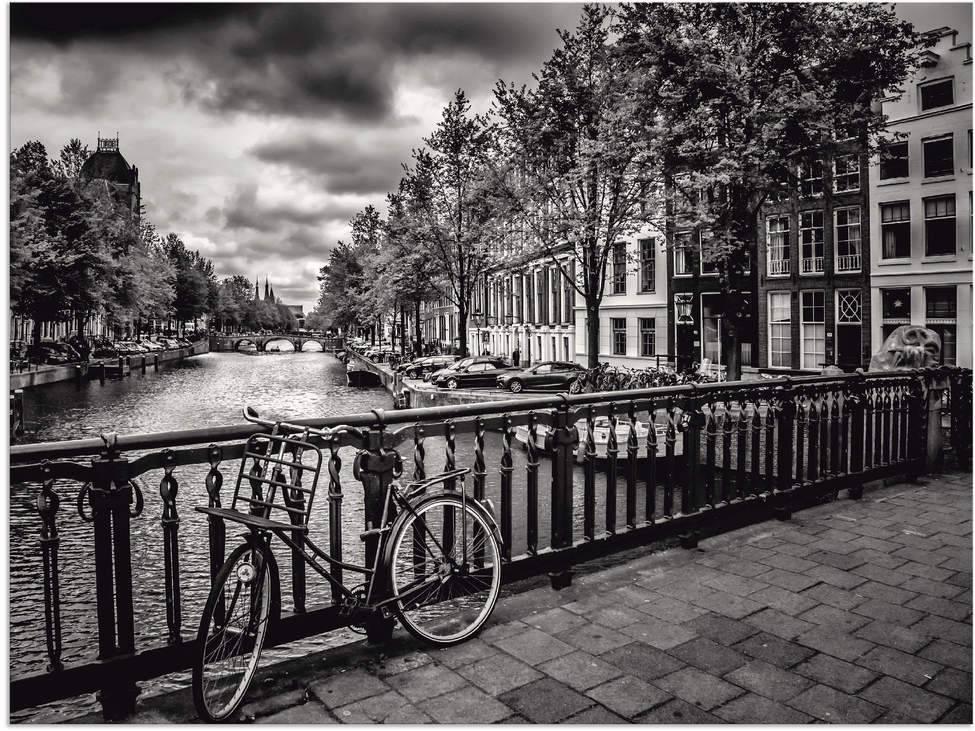 Artland Wandbild »Amsterdam Größen BAUR bestellen Wandaufkleber Niederlande, als oder I«, (1 Leinwandbild, | St.), Keizergracht versch. Alubild, in Poster
