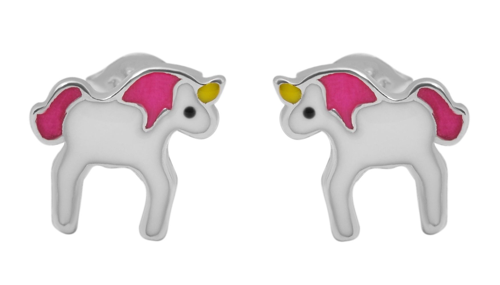 Adelia's Unicorn Girls Earrings Silver 925